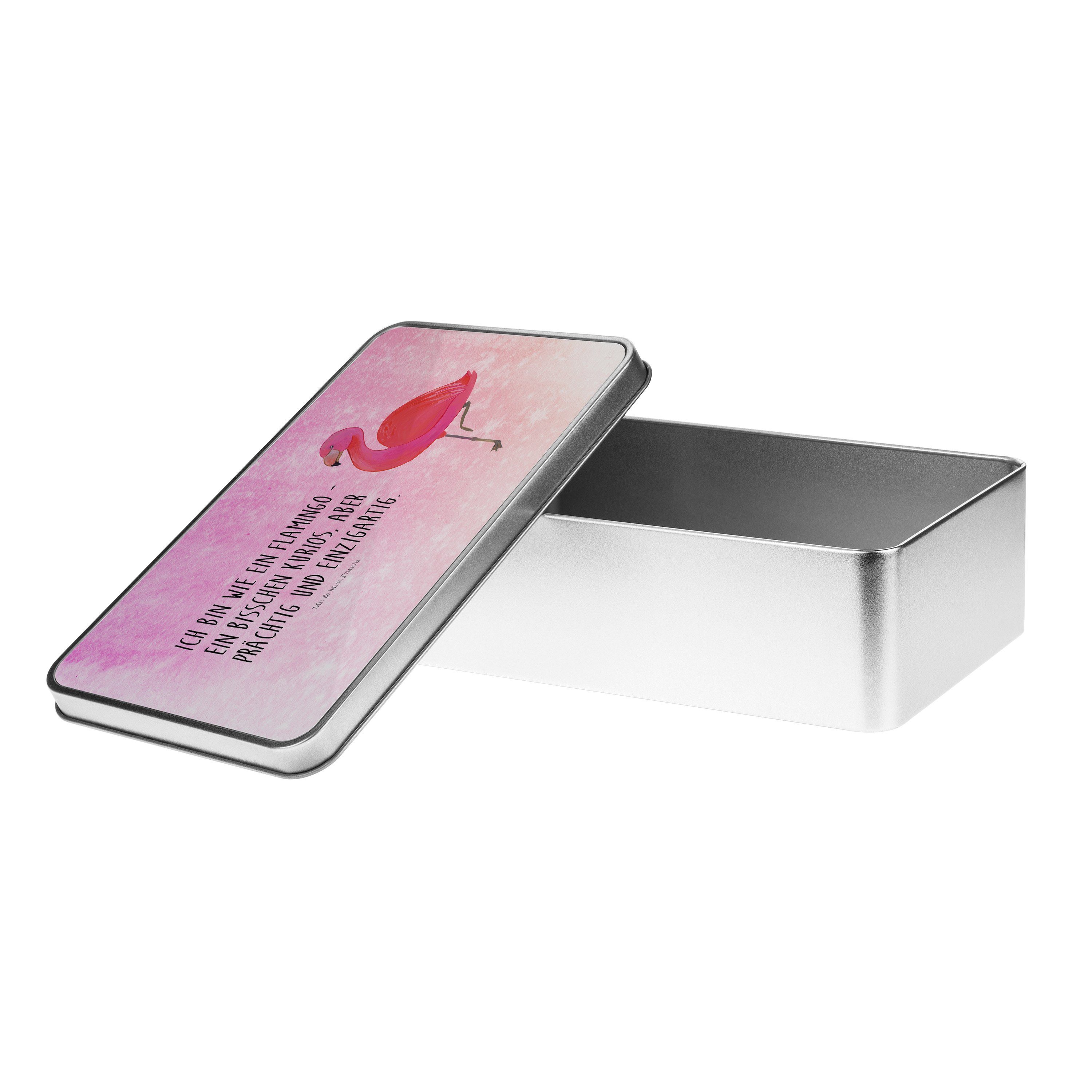 & Metalldose, Mrs. Vorratsbox, Mr. classic - Aquarell St) - Flamingo Pink Geschenk, (1 Panda Dose