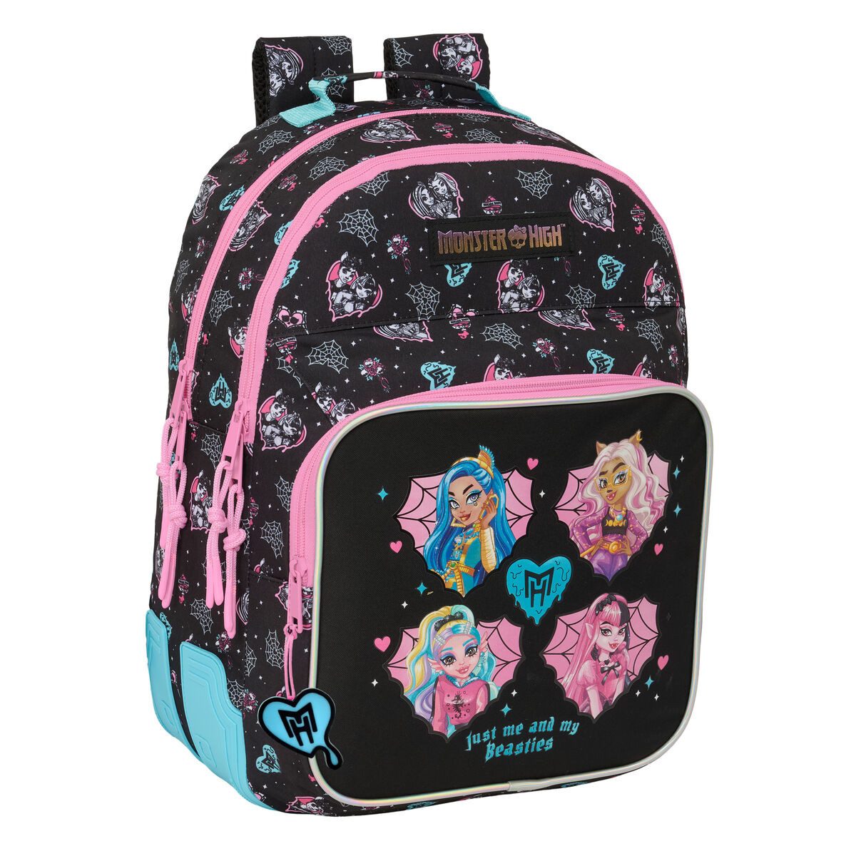 Monster High Rucksack 32 x 42 x 15 cm Kinder Rucksack Monster High Schwarz 32x42x15 cm