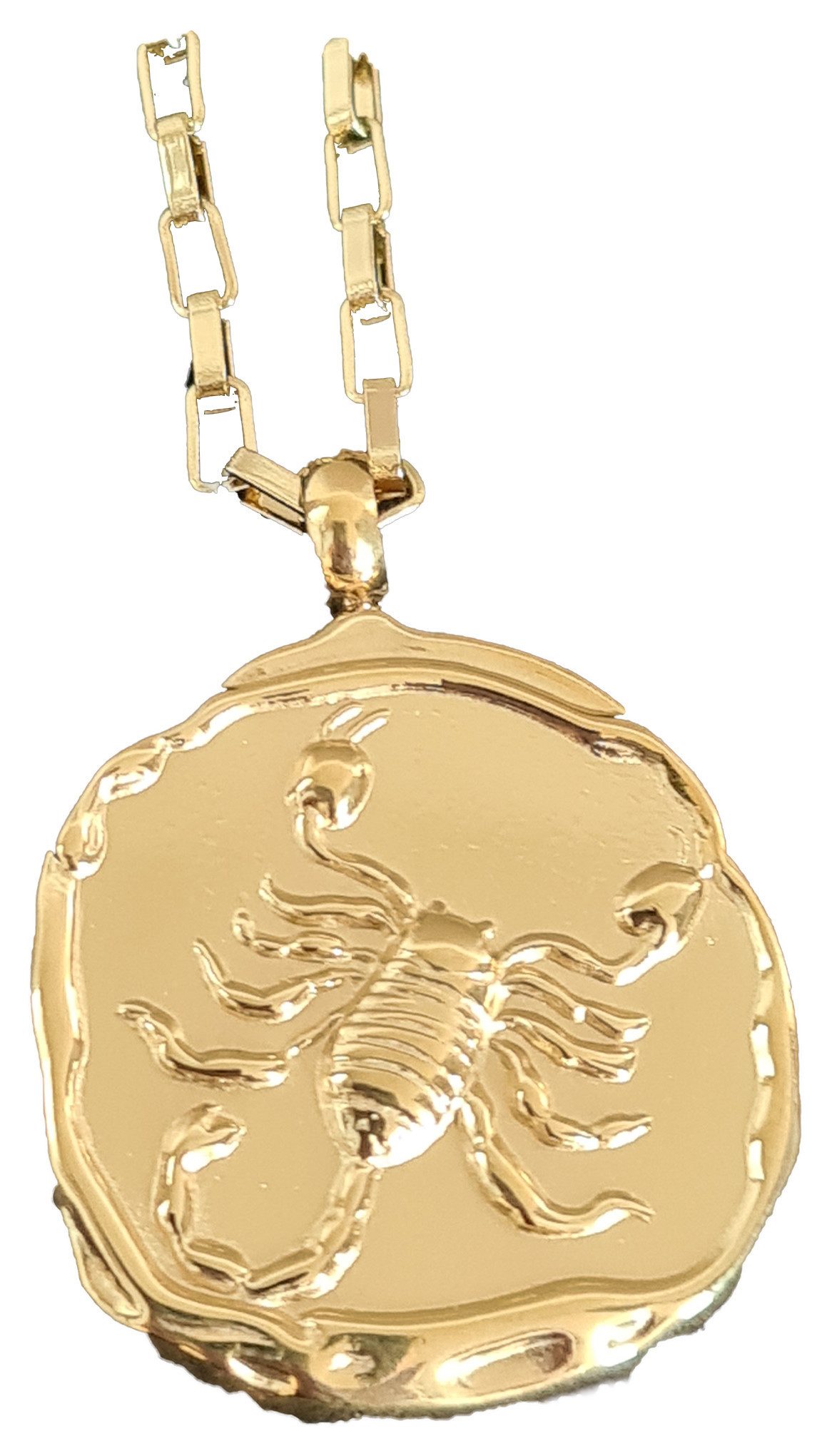 Einkaufszauber Kette mit Anhänger Halskette Sternzeichen Skorpion, Sternzei günstig online kaufen