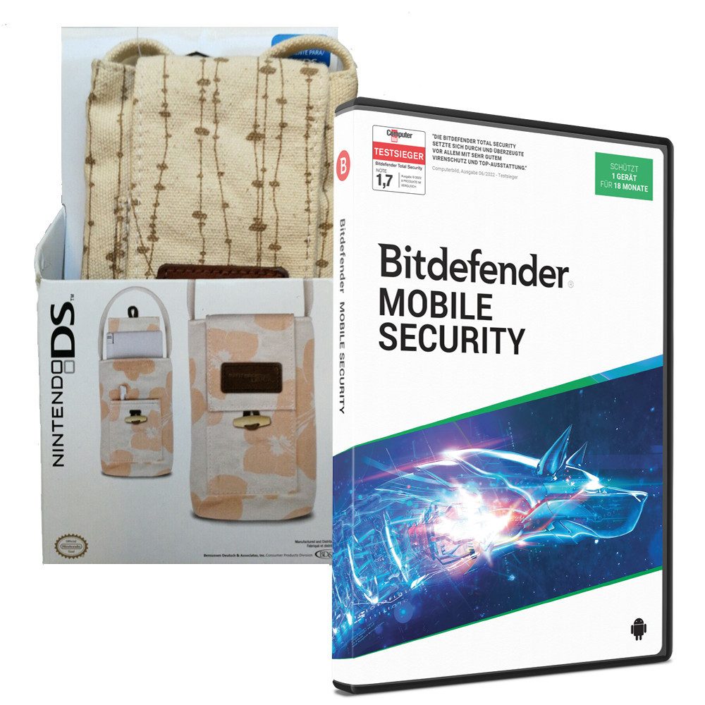 Nintendo-Schutzhülle Bitdefender Mobile Security 1G/18M Android + NintendoDS FashionSleeve