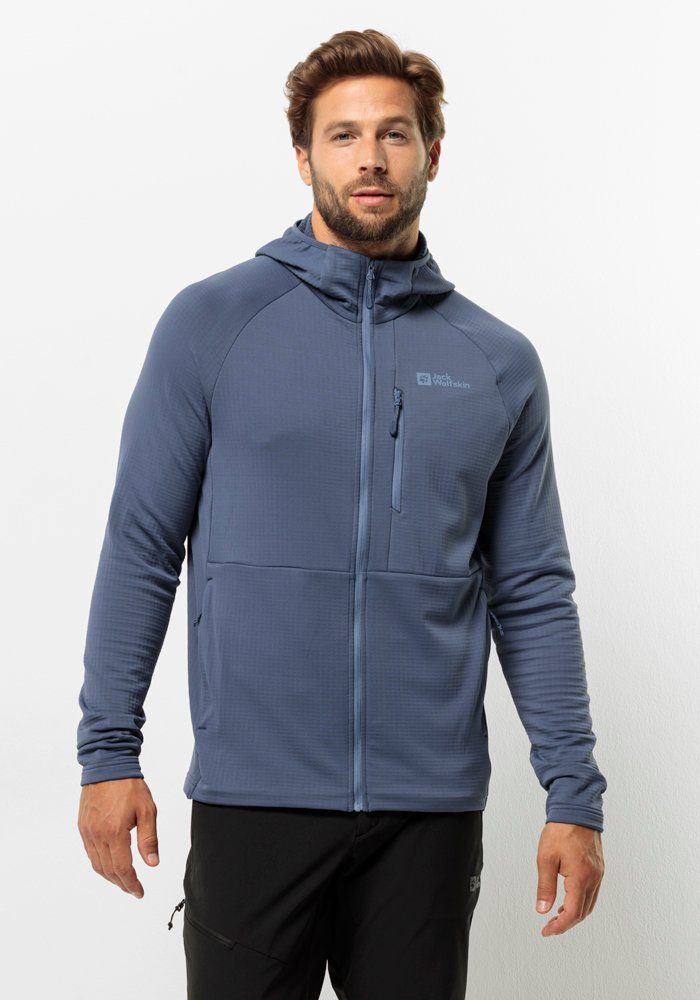 Jack Wolfskin Fleecejacke "KOLBENBERG HOODED FZ M" mit Kapuze günstig online kaufen