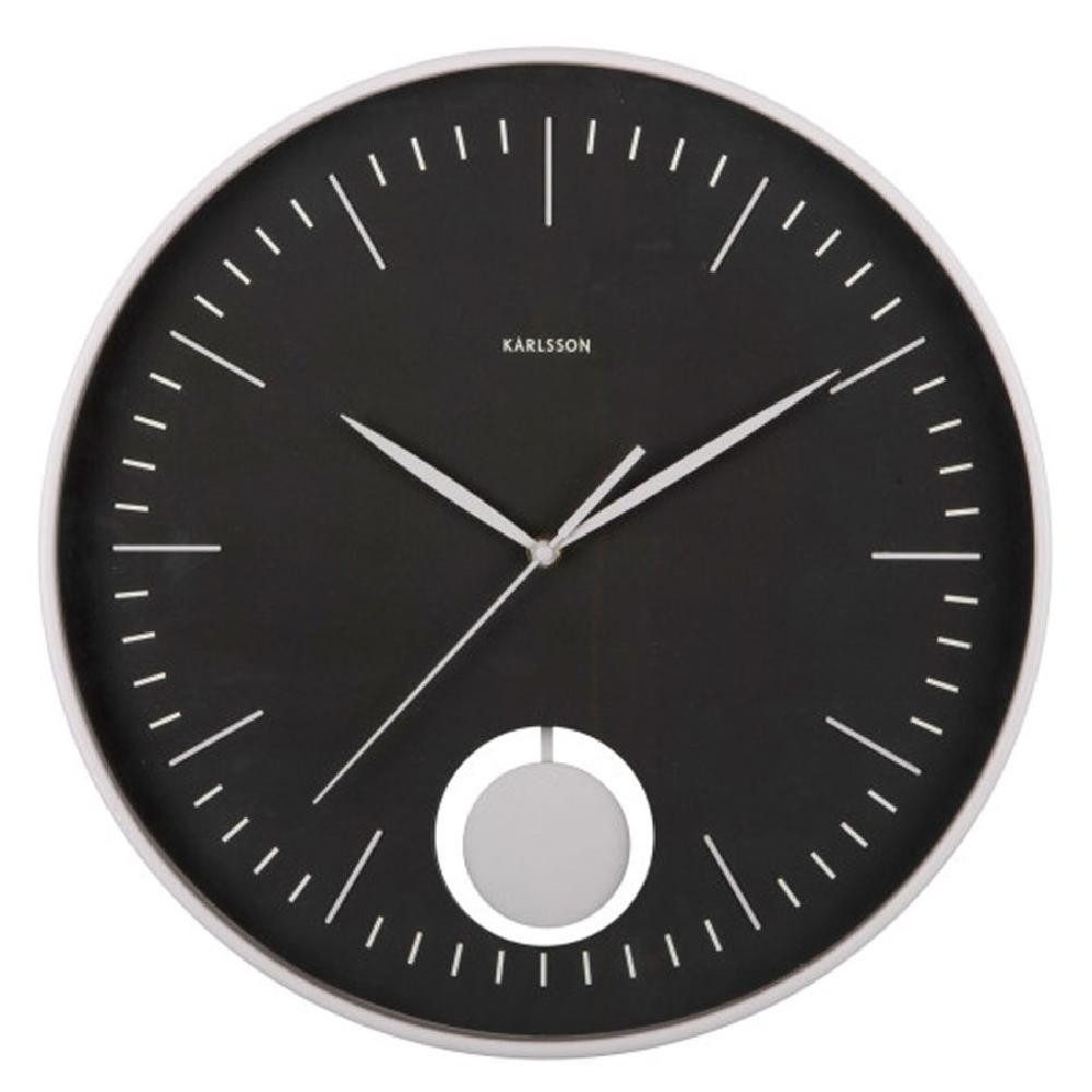 Karlsson Uhr Wanduhr Grato Pendulum Grau