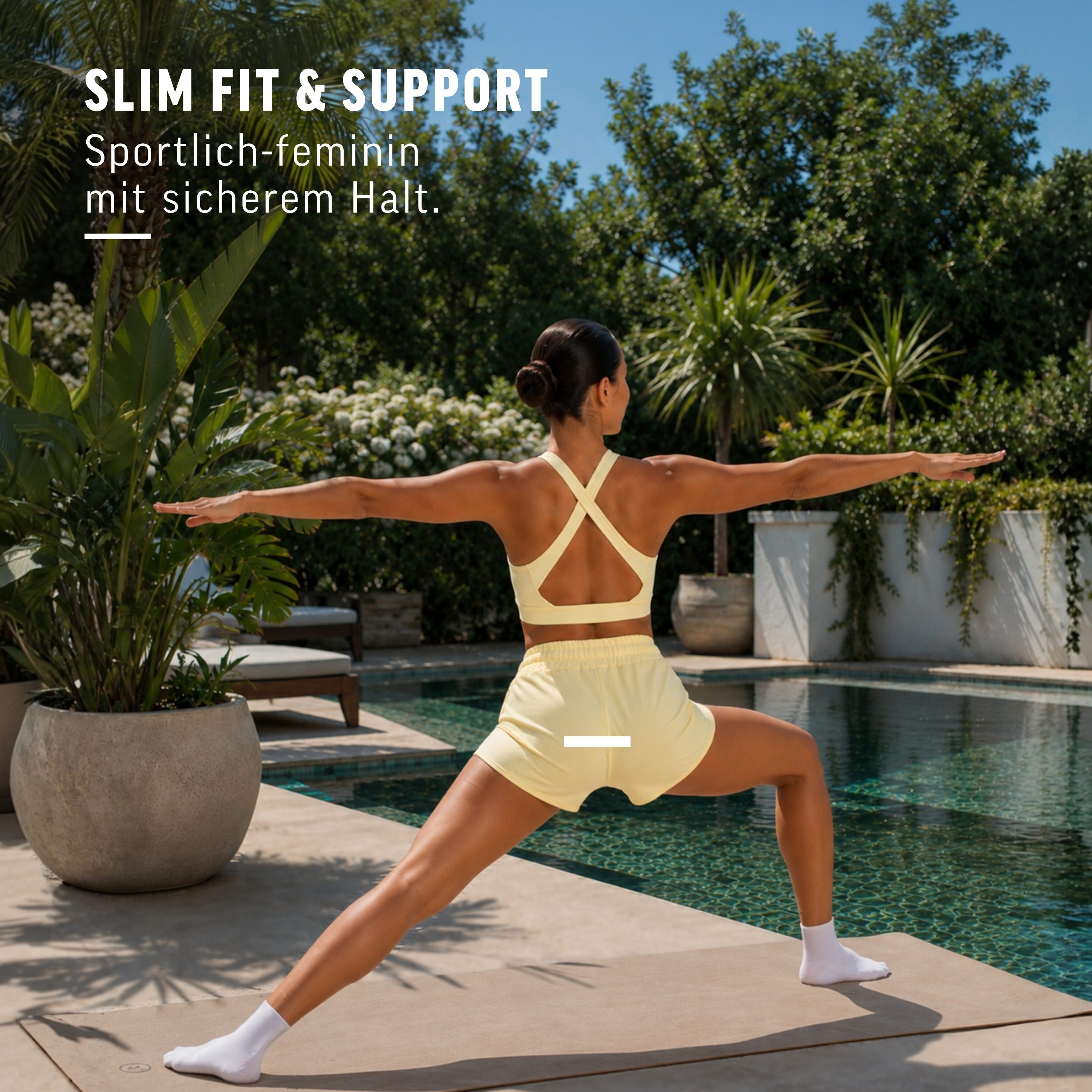 Smilodox Sport-BH Sorea Damen, Gym-BH, Shaped Fit, Medium Support, für Fitness & Yoga Stretch, Shaping, Rundhals, Bewegungsfreiheit, elastisch – Bild 3 von 5