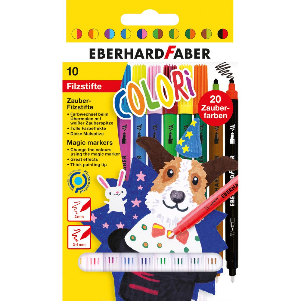 Eberhard Faber Buntstift Eberhard Faber - Zauber-Filzstifte - 10 Stück