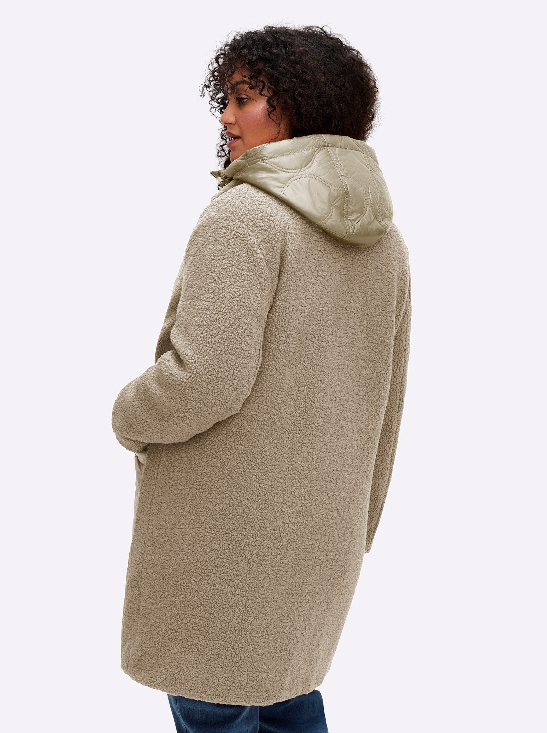 Sheego Langmantel Fleecemantel . günstig online kaufen