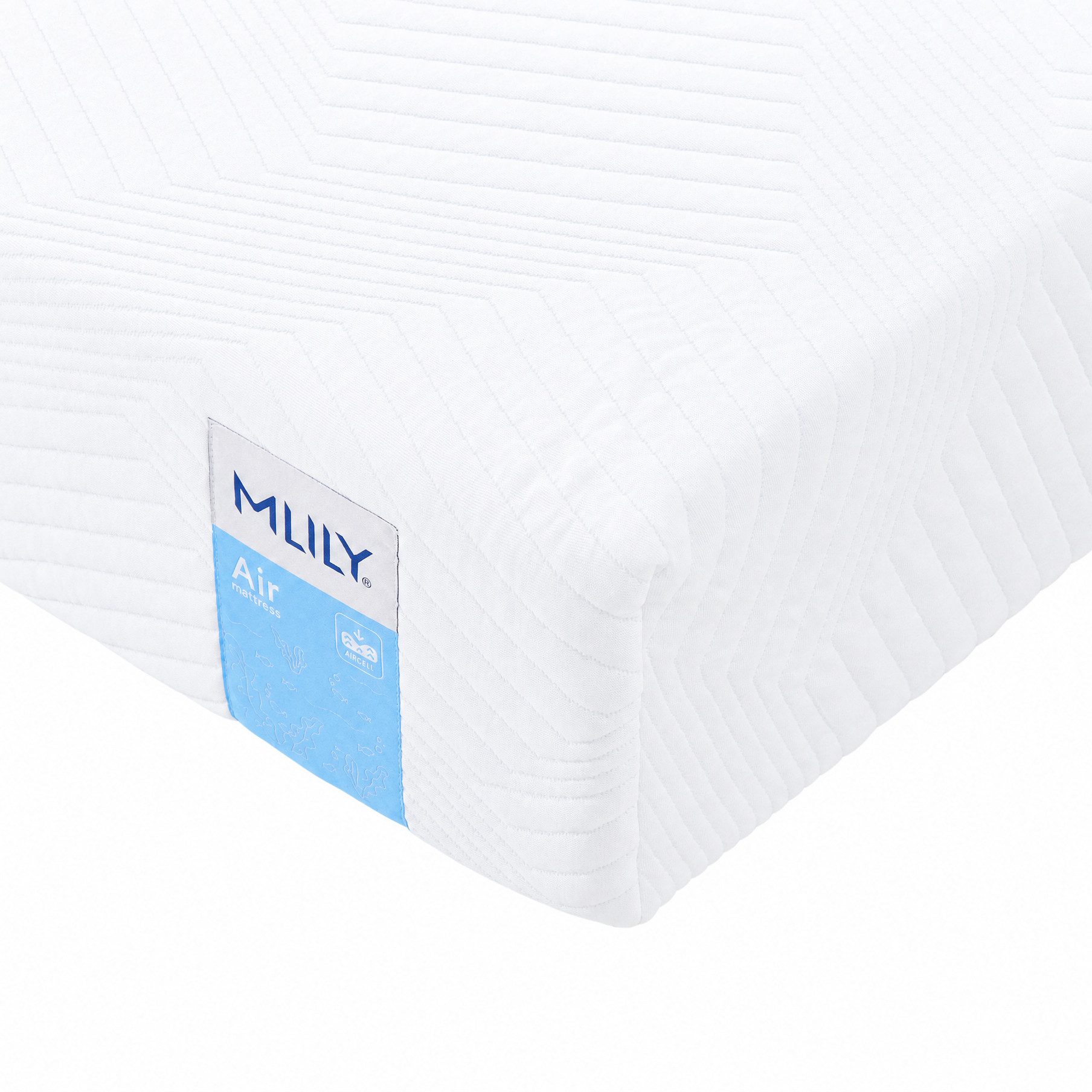 Komfortschaummatratze MLILY Air Schaummatratze H3, 7-Zonen, 18 cm, MLILY, 18 cm hoch, CoolFlex Schaum, AirCell-Struktur und atmungsaktiver Bezug