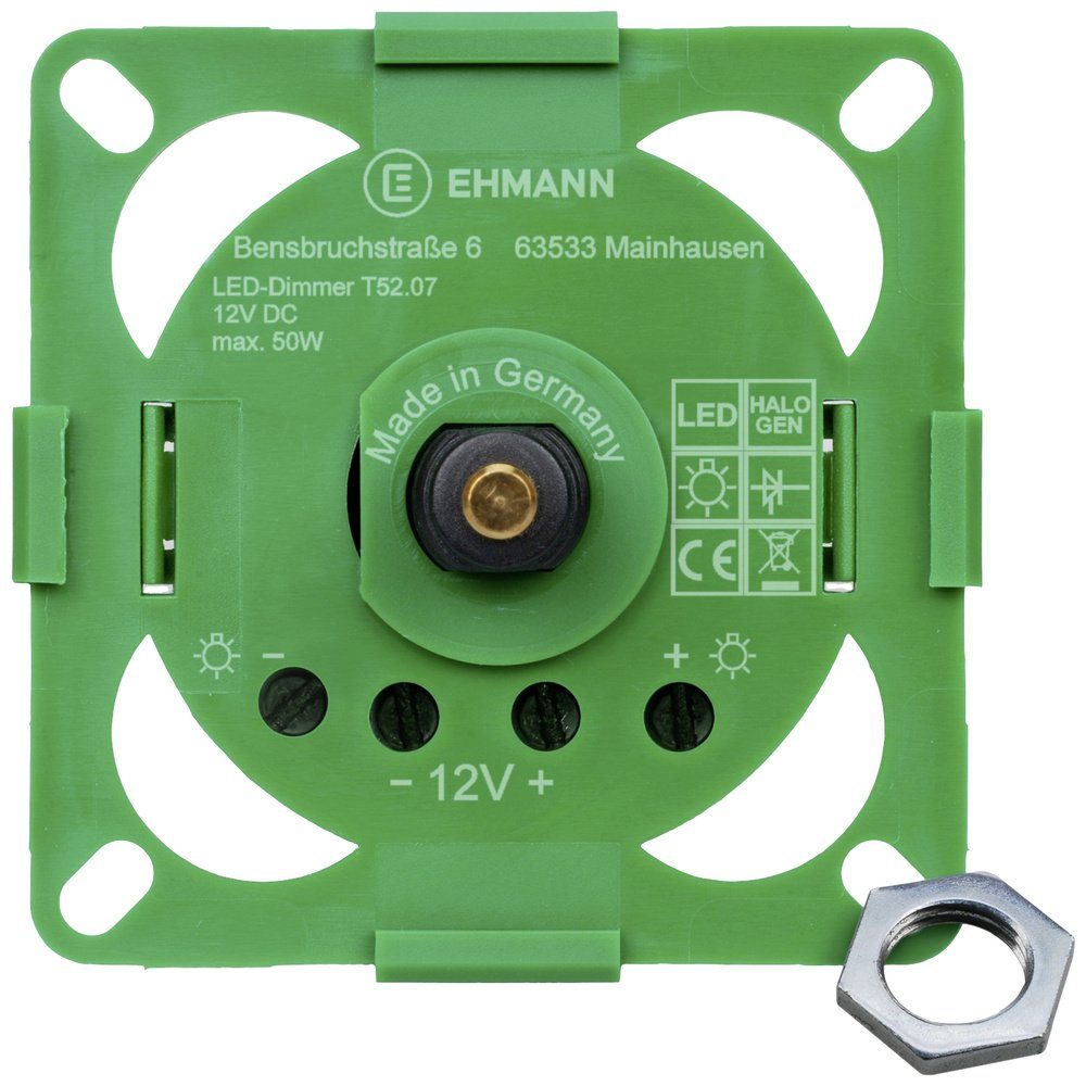 Ehmann Drehdimmer Ehmann 5230x0700 Drehdimmer Schwarz