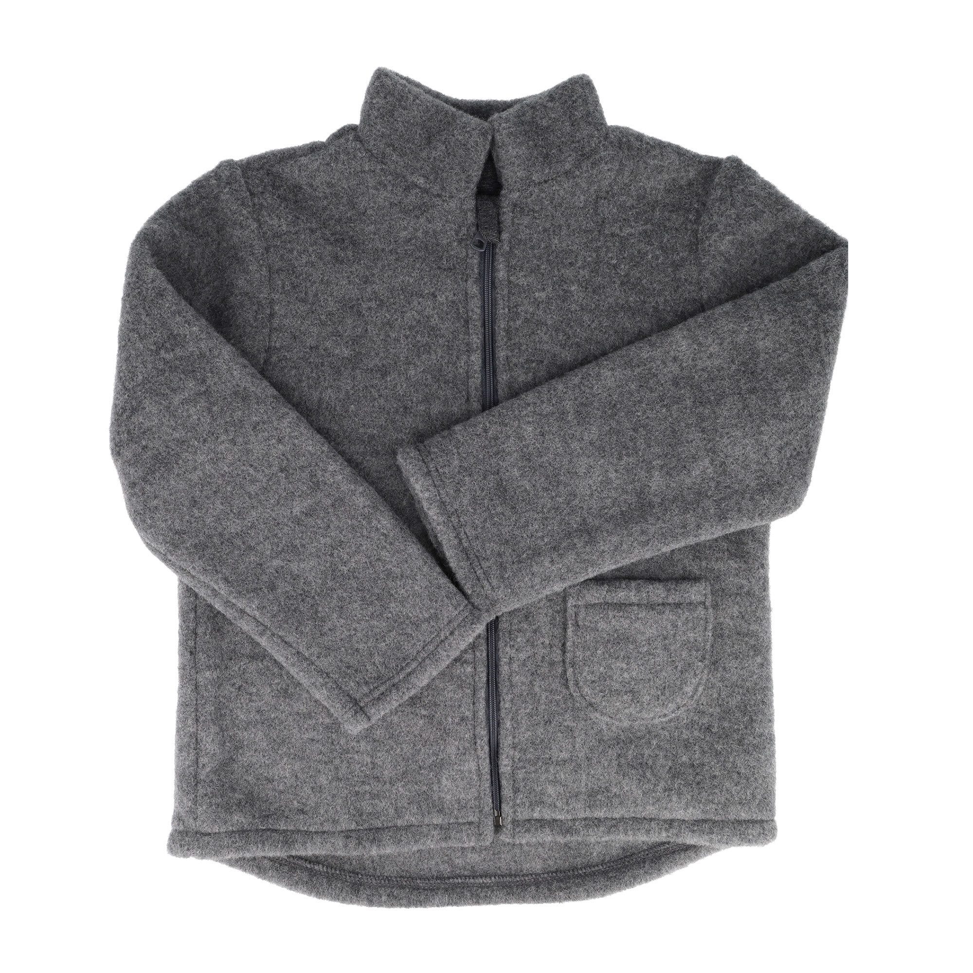 MAXIMO Fleecejacke GOTS MINI-Jacke, Wollfleece Reißverschluss, Jersey (1-St) Wollfleece