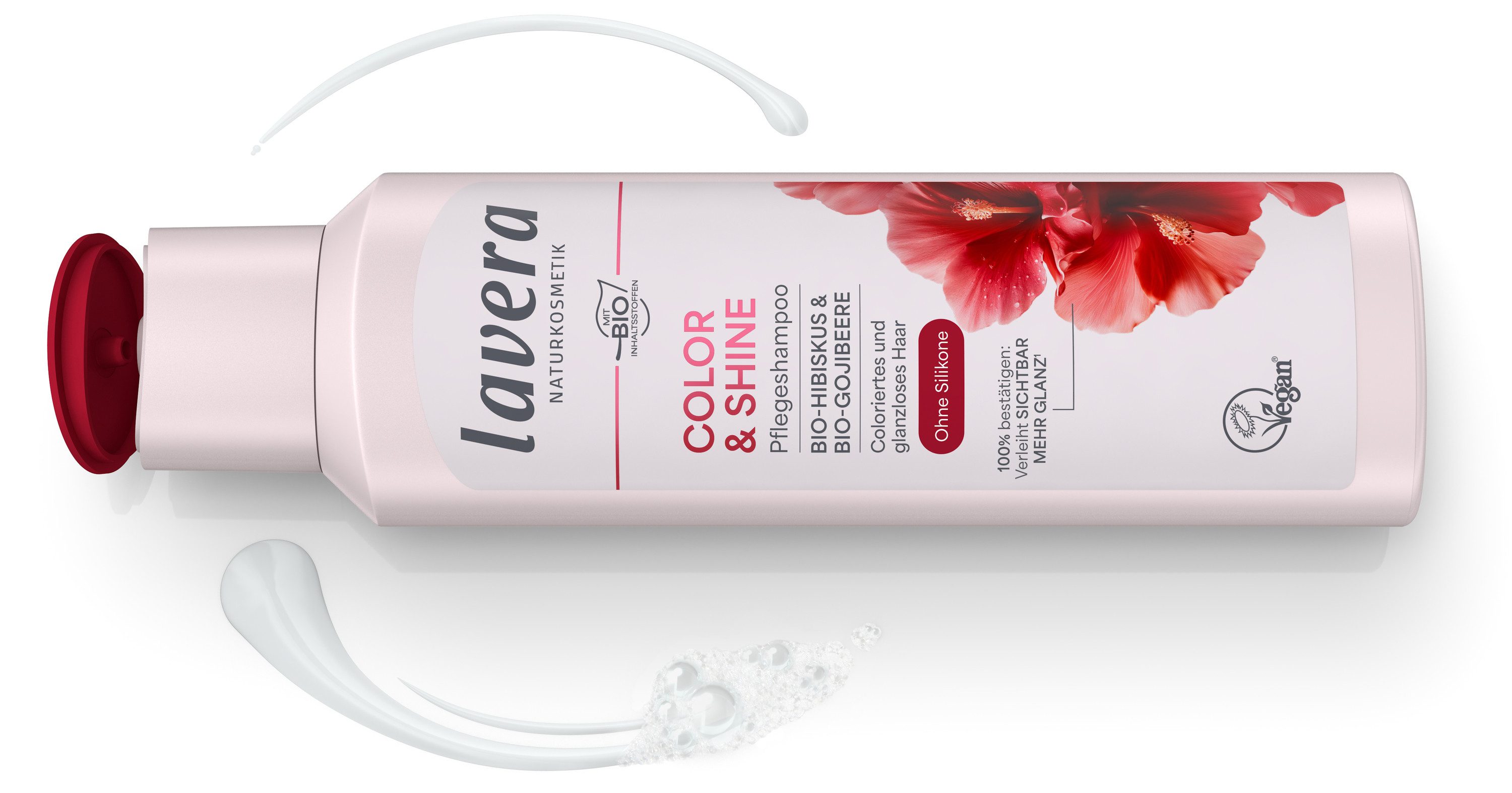 lavera Haarshampoo Pflegeshampoo Color & Shine, 1-tlg.