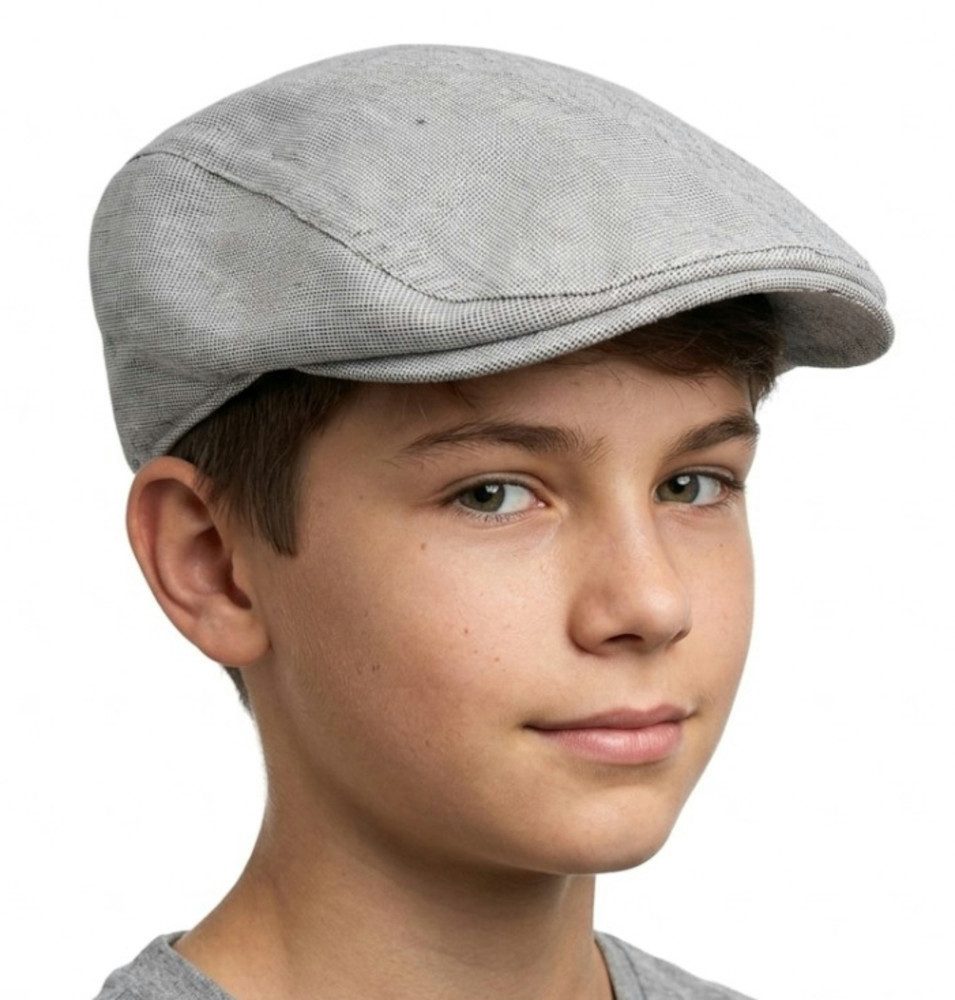 Cool4 Schiebermütze Flatcap Herren Jungen Gatsby Cap MiniX Muster Leinen