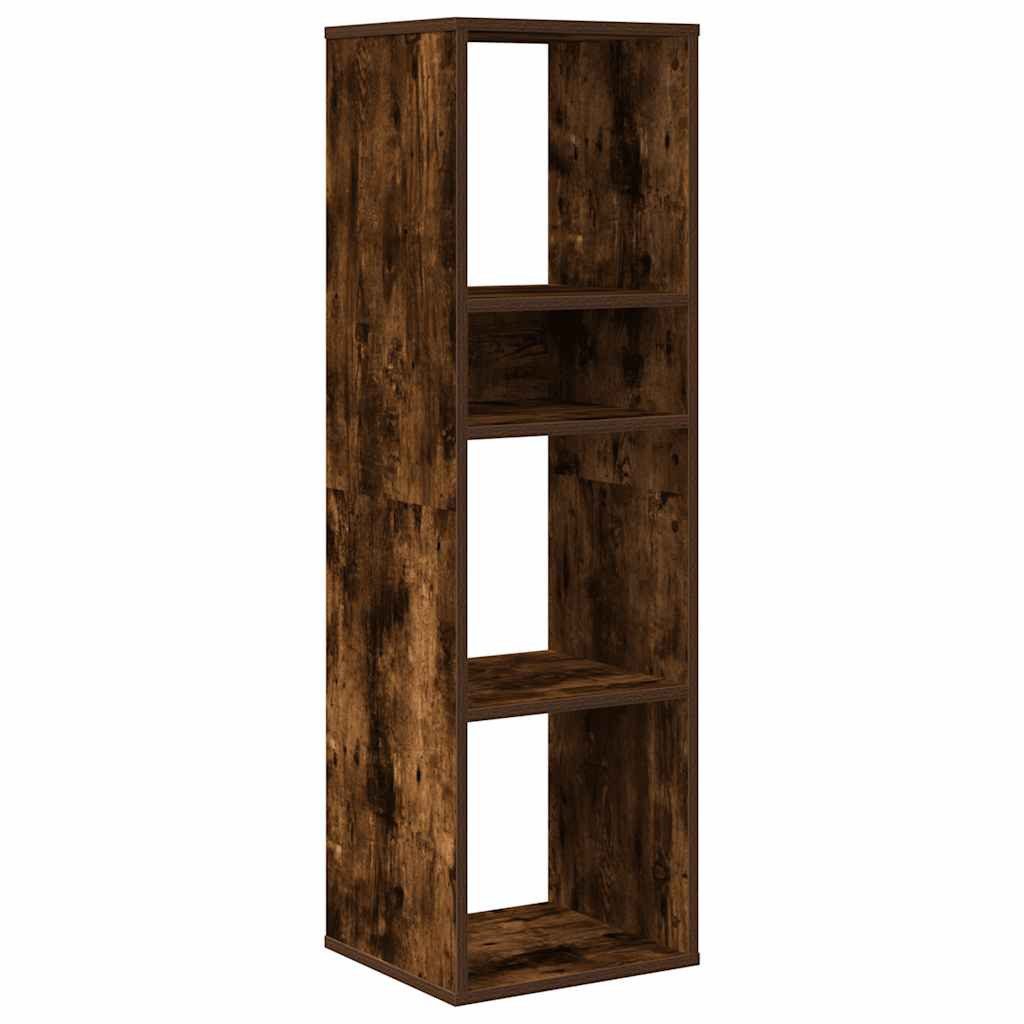 vidaXL Bücherregal Bücherregal Räuchereiche 34x31x112 cm Holzwerkstoff, 1-t günstig online kaufen