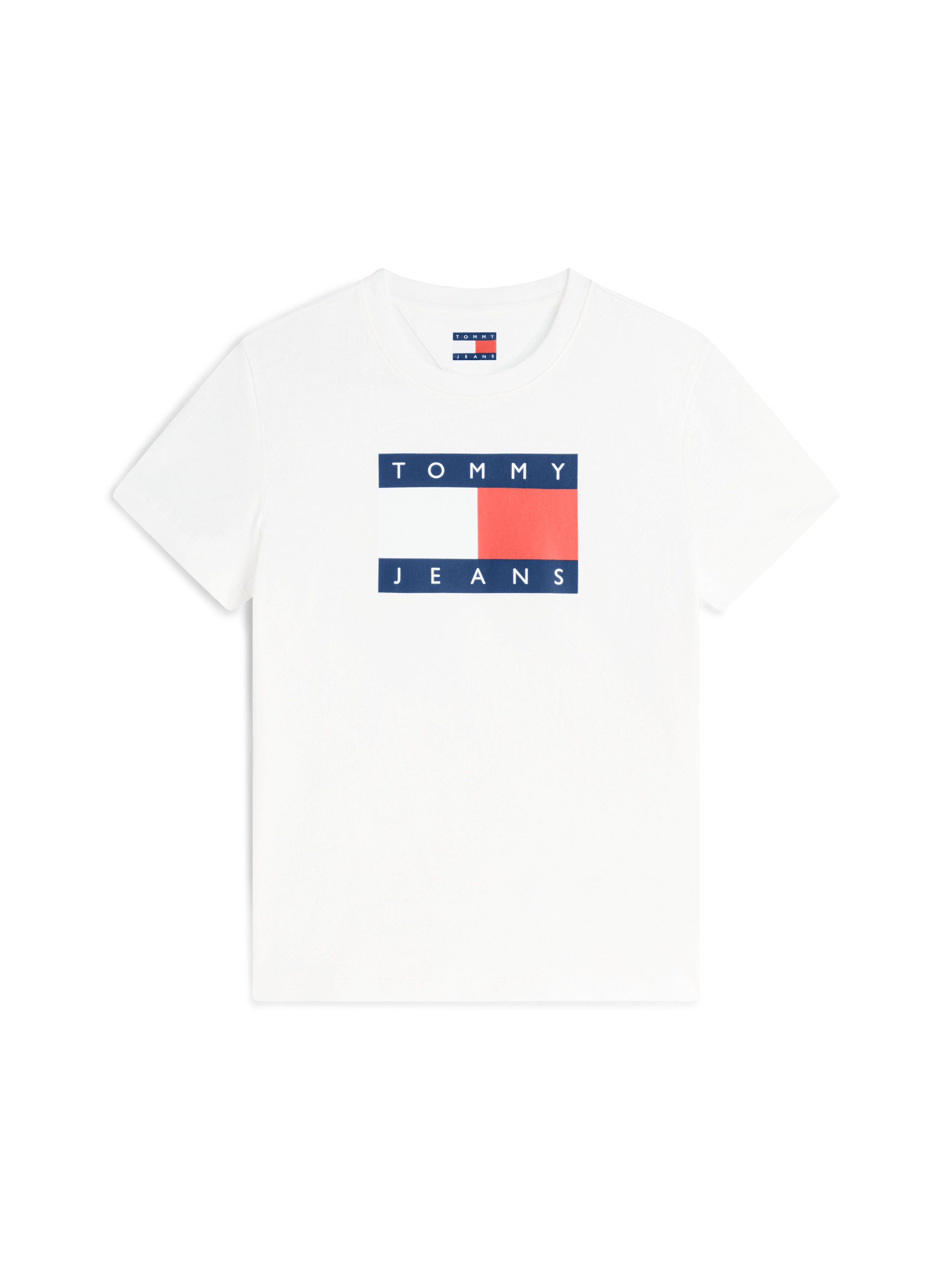 Tommy Jeans Kurzarmshirt TJW REG TJ FLAG SS TEE Baumwolle, Logodruck, regular fit – Bild 5 von 5