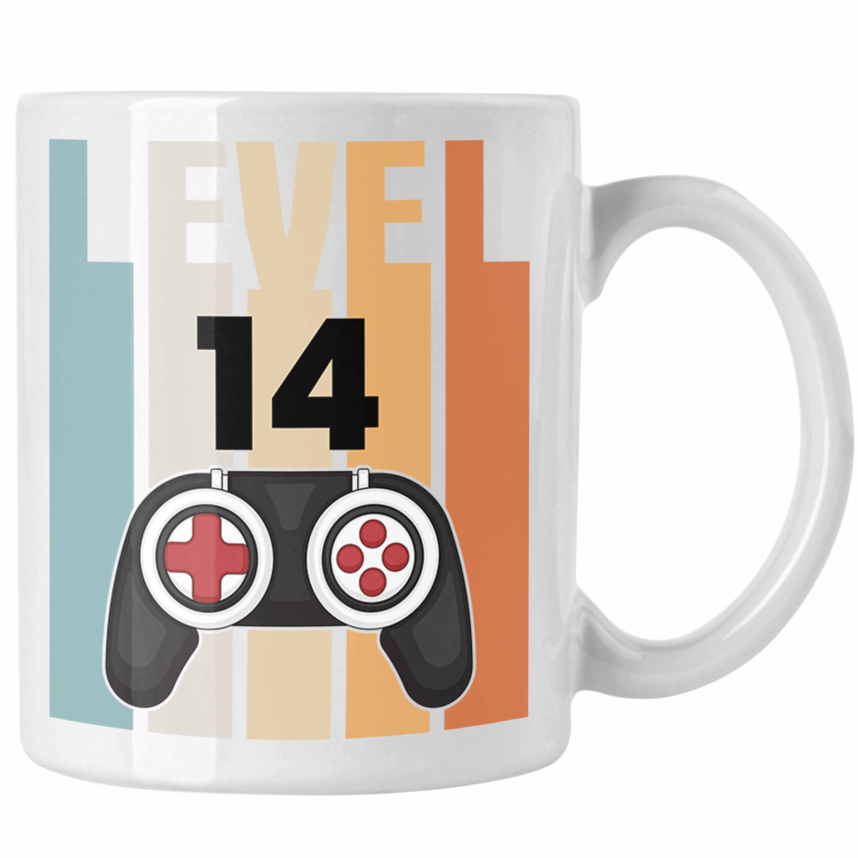 Weiss Trendation Jungen Tasse Geschenkidee Gamer Tasse 14. Jungs Geburtstag zum - Trendation