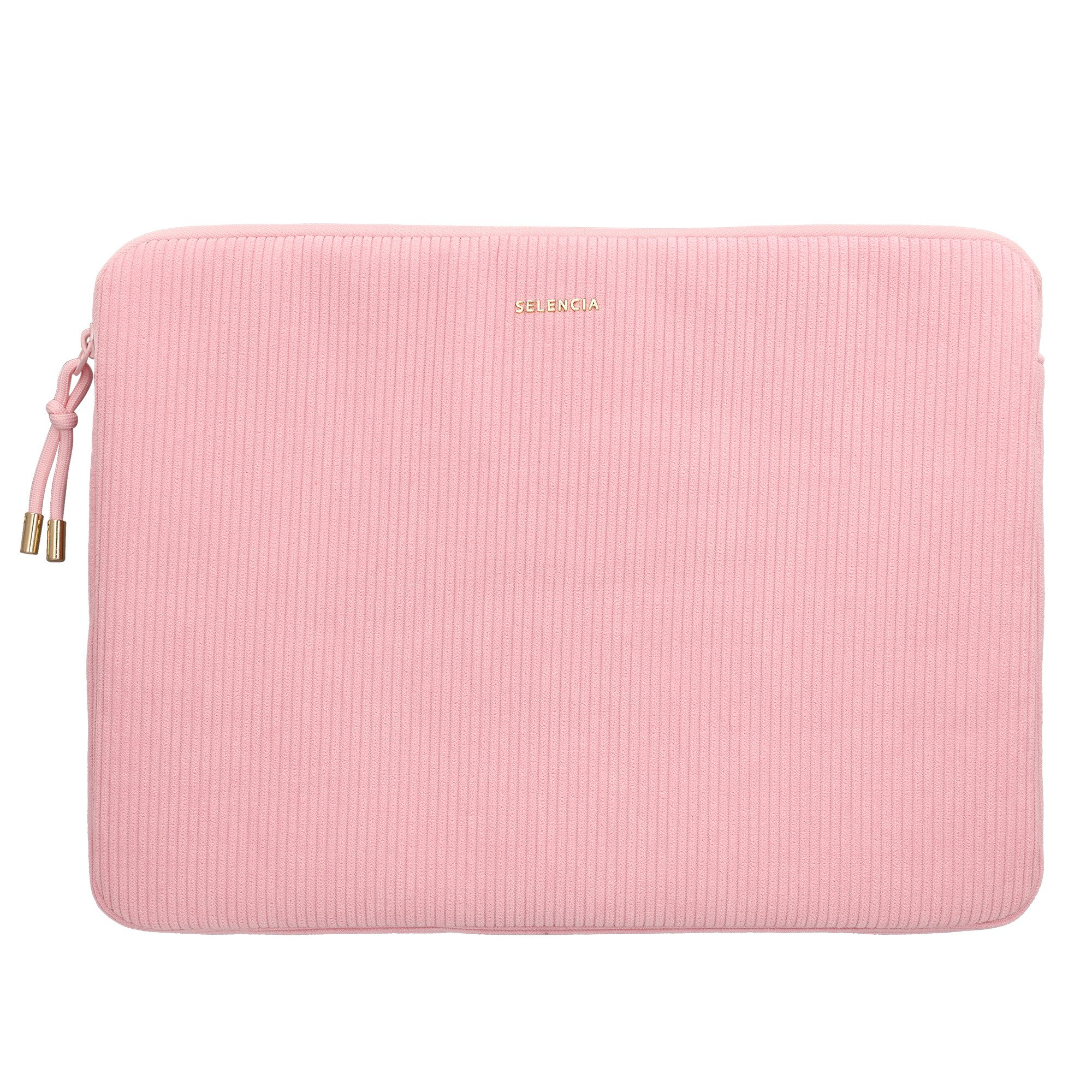 Selencia Laptop-Hülle Selencia Cord Laptop Hülle 13-14 Zoll - Laptop Sleeve - Soft Blush
