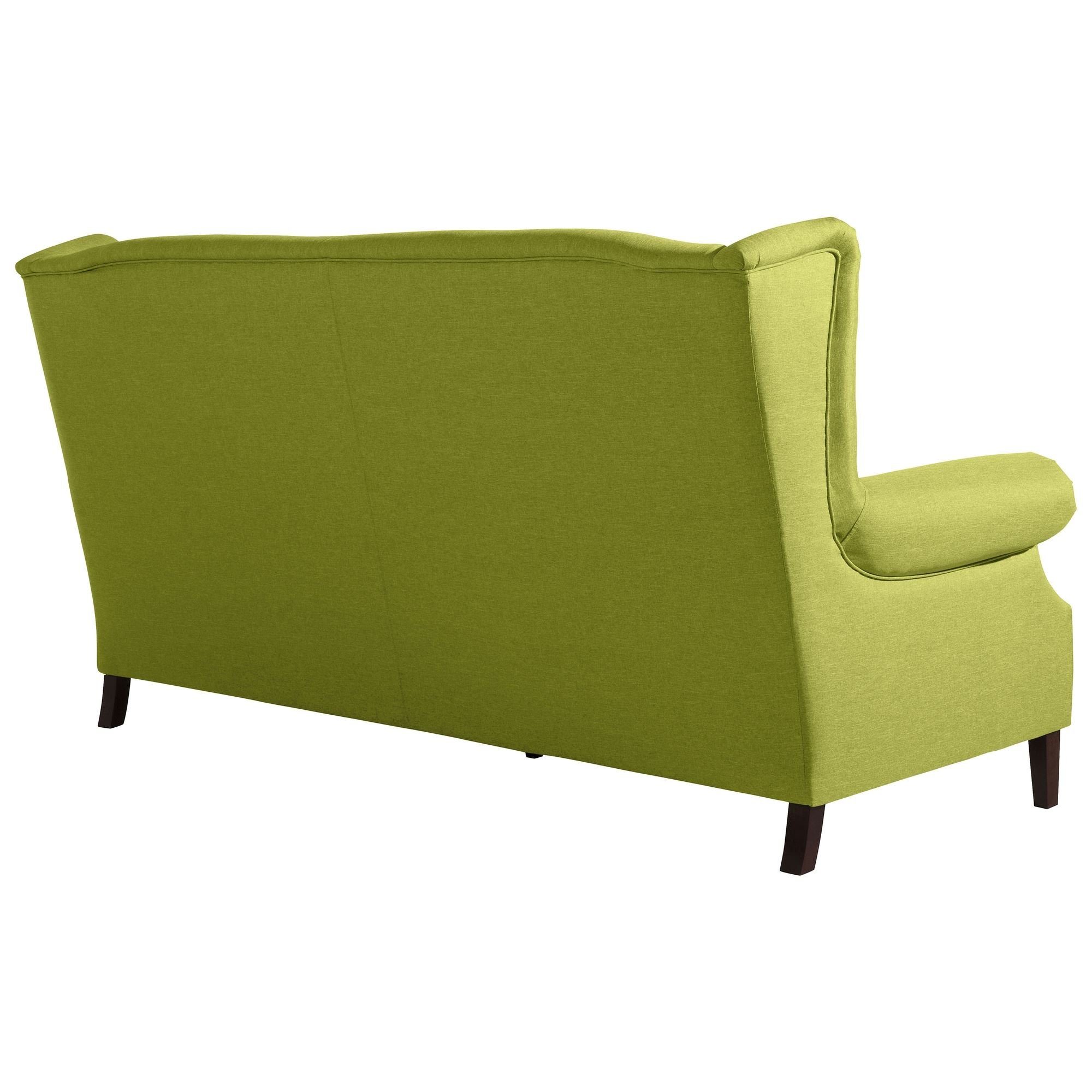 58 aufm Kessel Sofa Sofa Versand verarbeitet,bequemer Sparpreis Kandy hochwertig Kostenlosem Sitz Bezug Flachgewebe, Teile, inkl. 3-Sitzer 1 (2-geteilt)