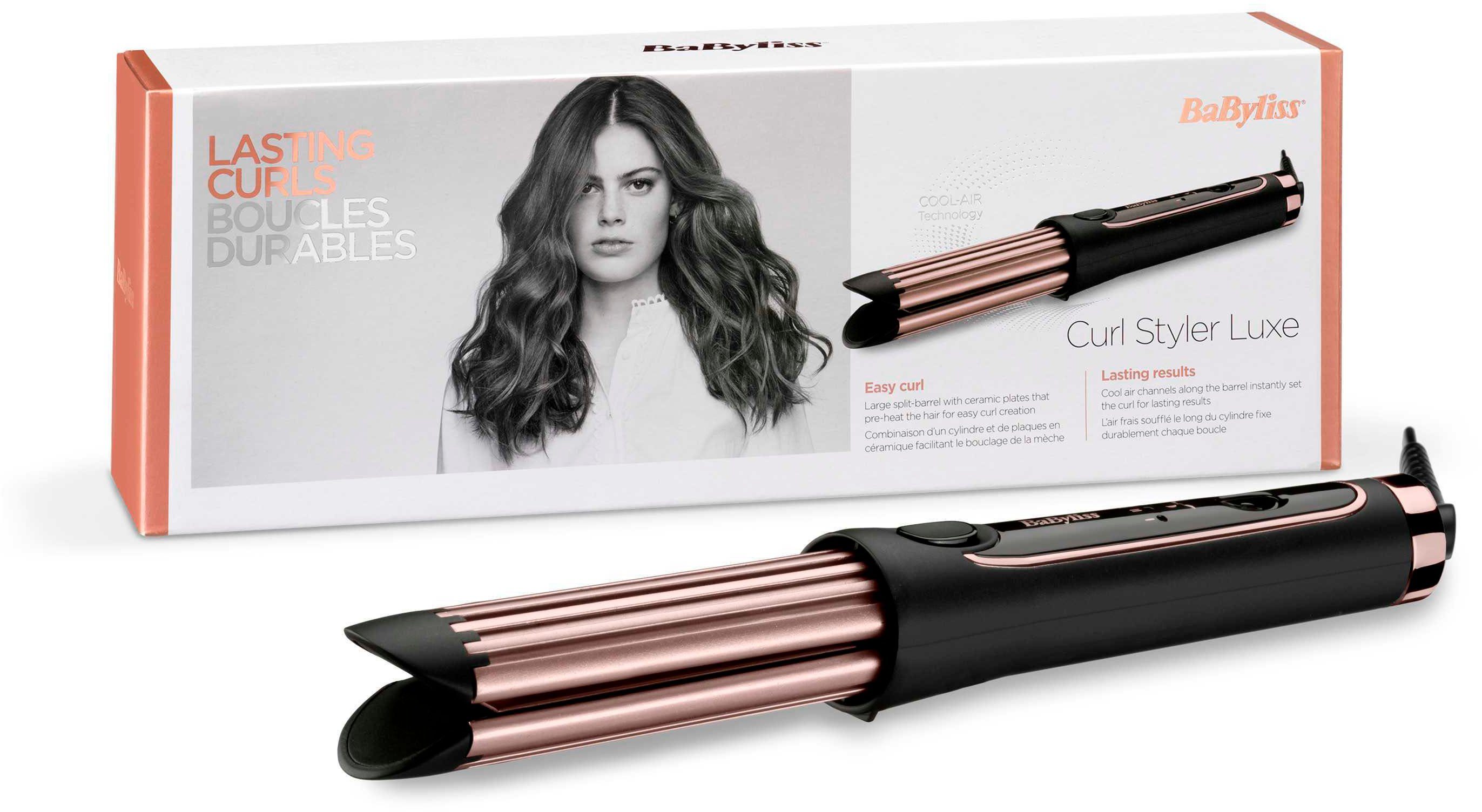 mit BaByliss C112E Keramik-Beschichtung, Luxe, Curl Technologie Lockenstab Heiß-Kalt Styler