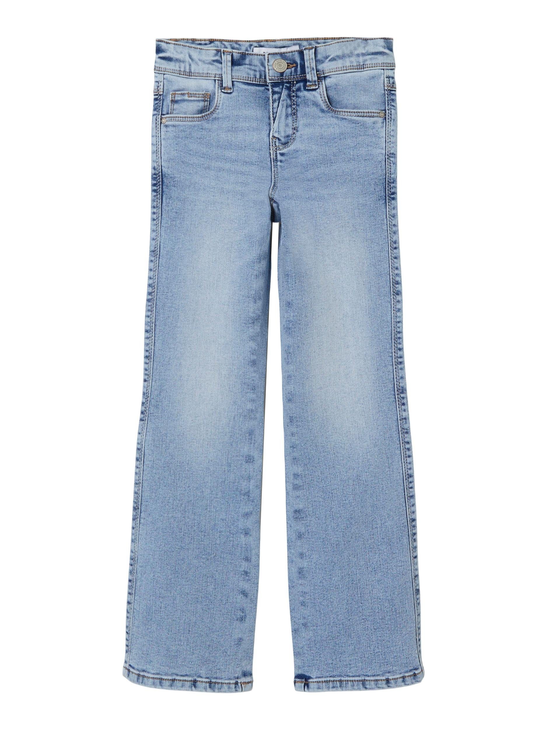 Denim JEANS Light 1142-AU Bootcut-Jeans NOOS SKINNY Stretch Name mit BOOT Blue It NKFPOLLY