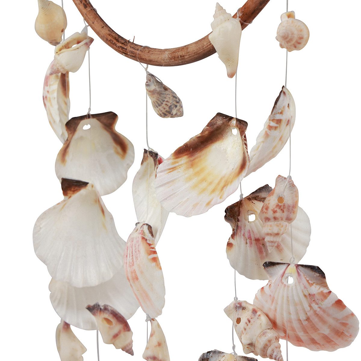 Viana Bastelnaturmaterial Maritimes Windspiel Muscheln Holzring günstig online kaufen