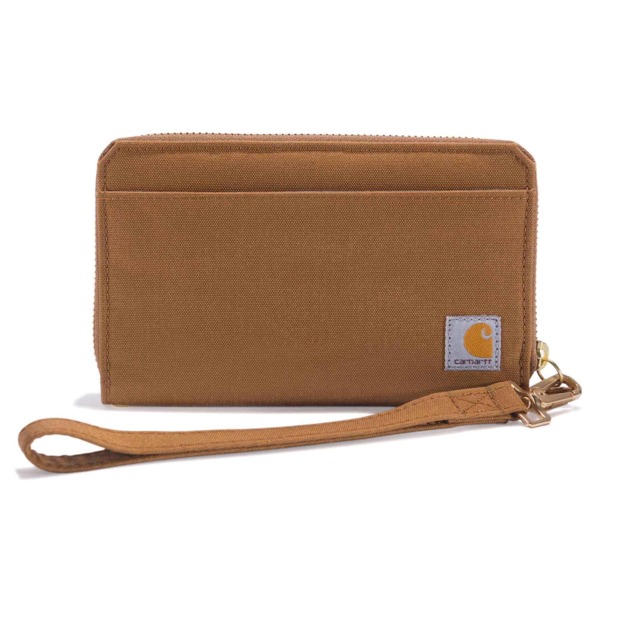Carhartt Brieftasche NYLON DUCK LAY-FLAT CLUTCH WALLET (1-tlg), Münztasche mit Reißverschluss carhartt® brown