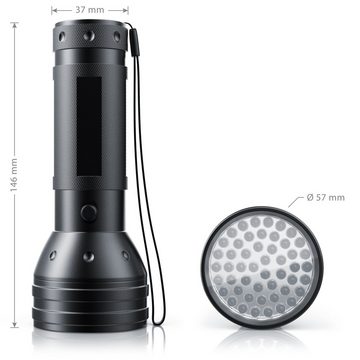 Brandson LED Taschenlampe, UV Schwarzlicht - Ultraviolett Leuchte mit 51x LEDs / IP54 / A+