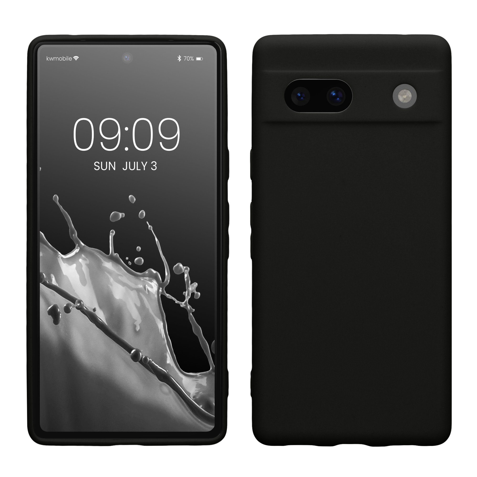 kwmobile Handyhülle Handyhülle für Google Pixel 7a Hülle, Weiches Handy Silikon Case - Schutzhülle Cover
