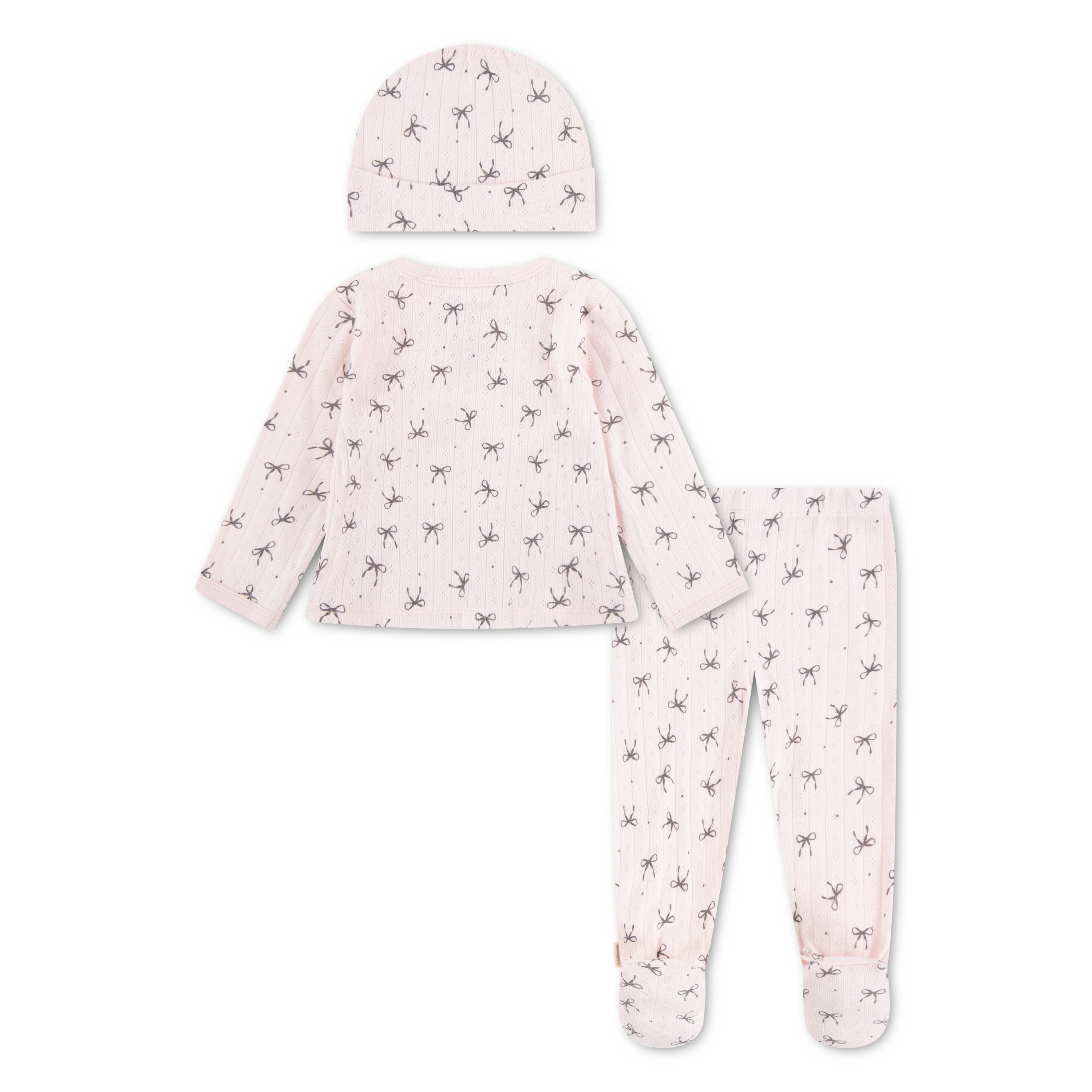 HUGGIES babywear Langarmshirt & Hose HUGG FOOTED PANT SET+ATTACHMEN (Set) mit All-Over Print