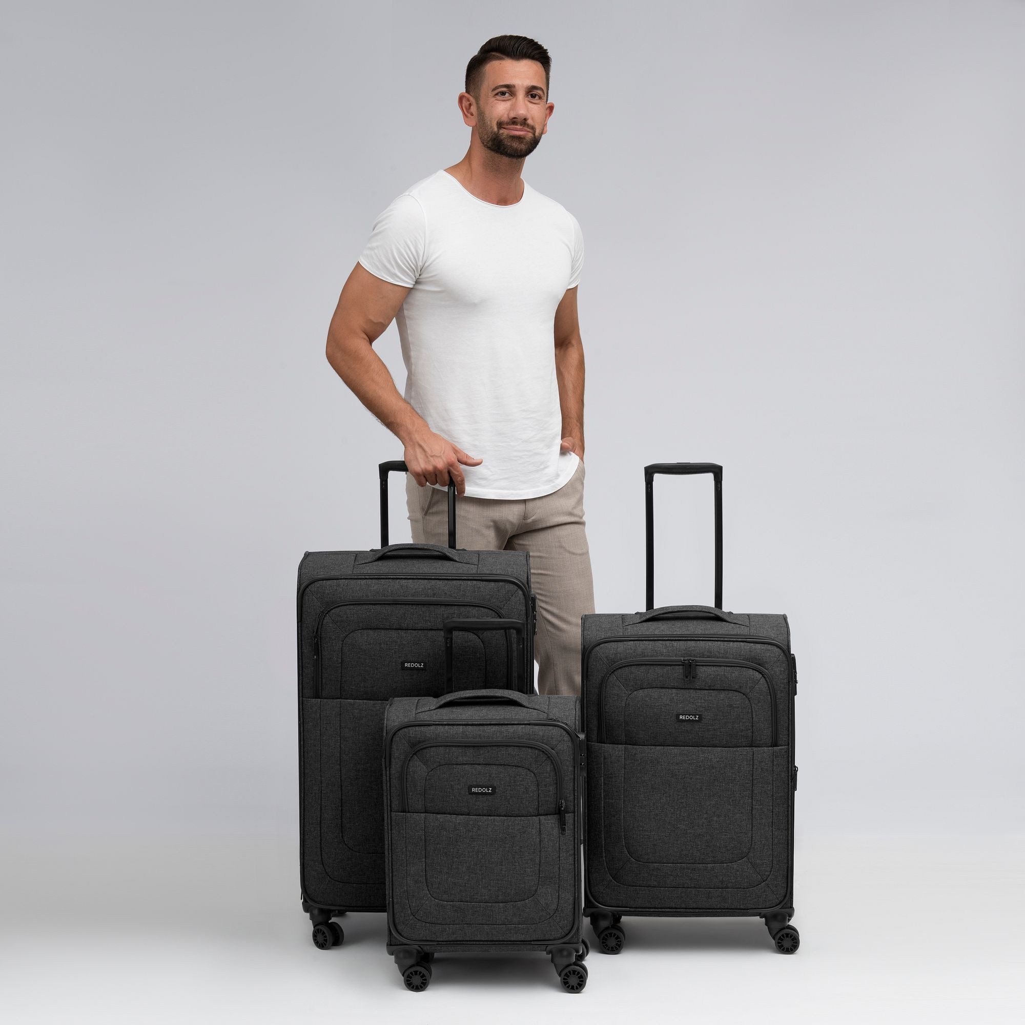 Redolz Trolleyset Essentials 12, 4 Rollen, (3-teilig, 3 tlg), Polyester günstig online kaufen