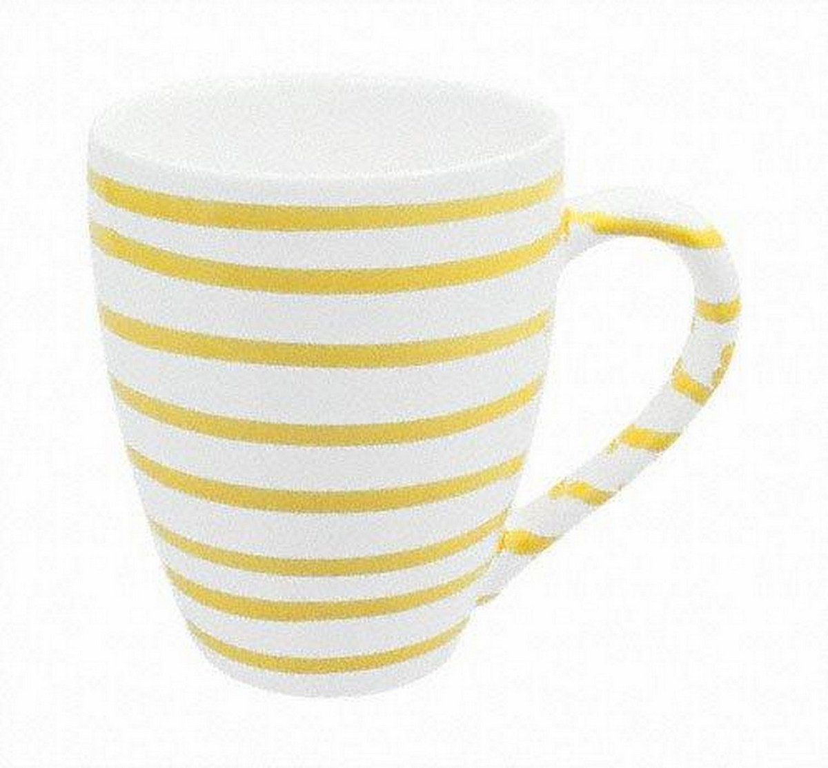 Gmundner Keramik Becher Gelbgeflammt Ostergeschirr, Keramik, 0,3 L / h: 10,5 cm
