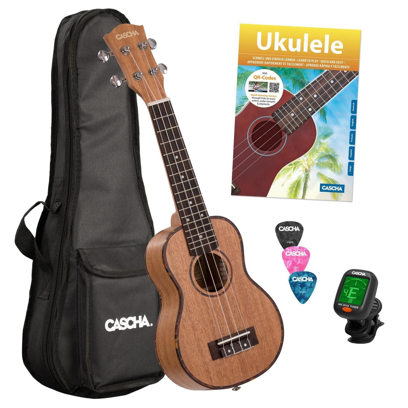 Ukulele Premium Mahagoni Bundle