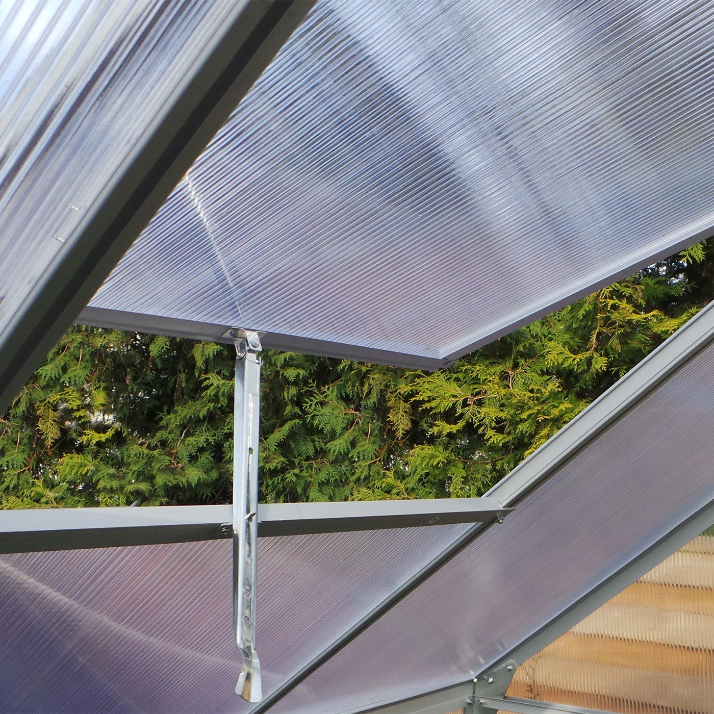 Plantiflex Gewächshaus mit Fundament, BxTxH: 250 x 190 x 205,00 cm, 6.00 mm günstig online kaufen