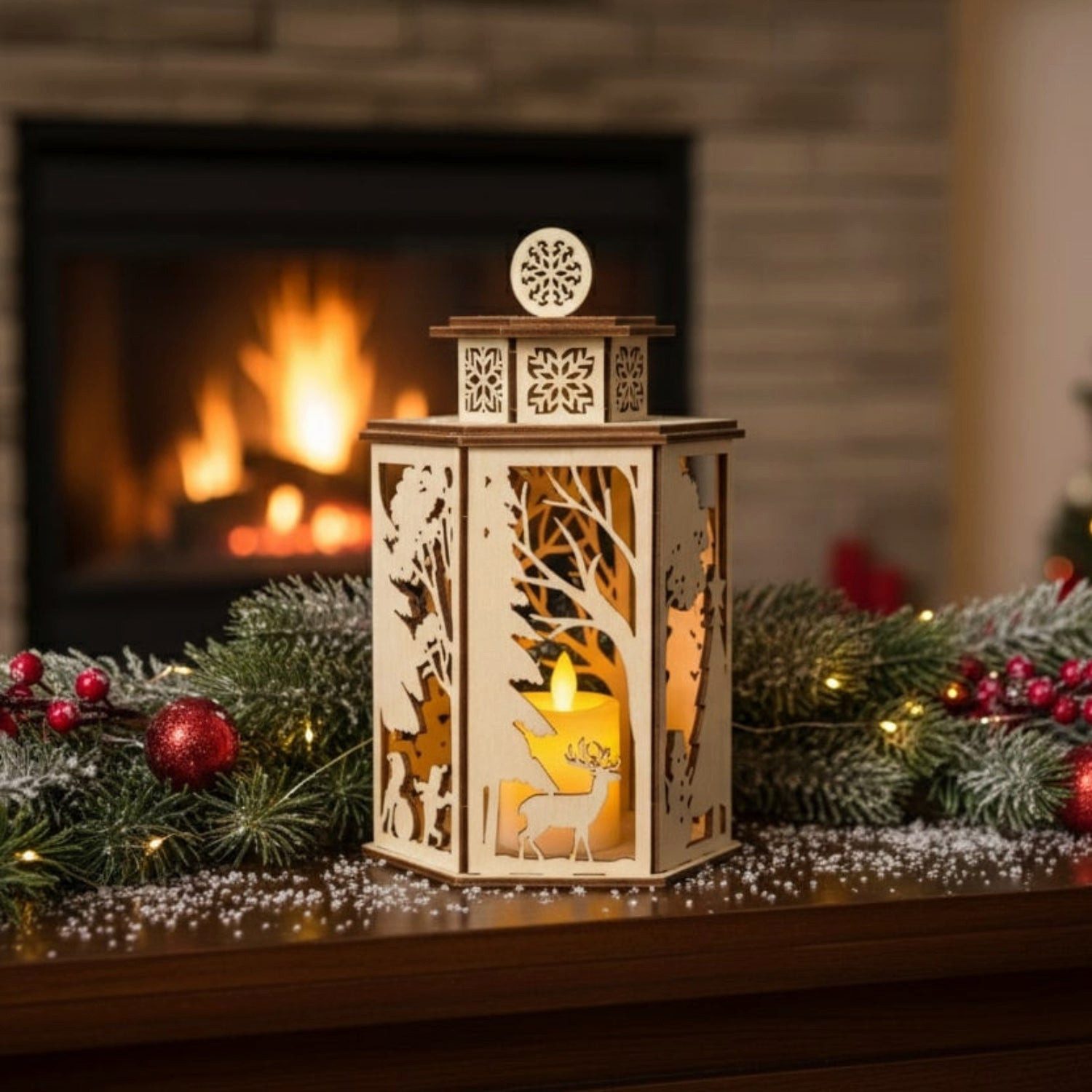 MagicHolz 3D-Puzzle MagicHolz Weihnachtslaterne Holz Bastelset 3D Puzzle, 2 günstig online kaufen