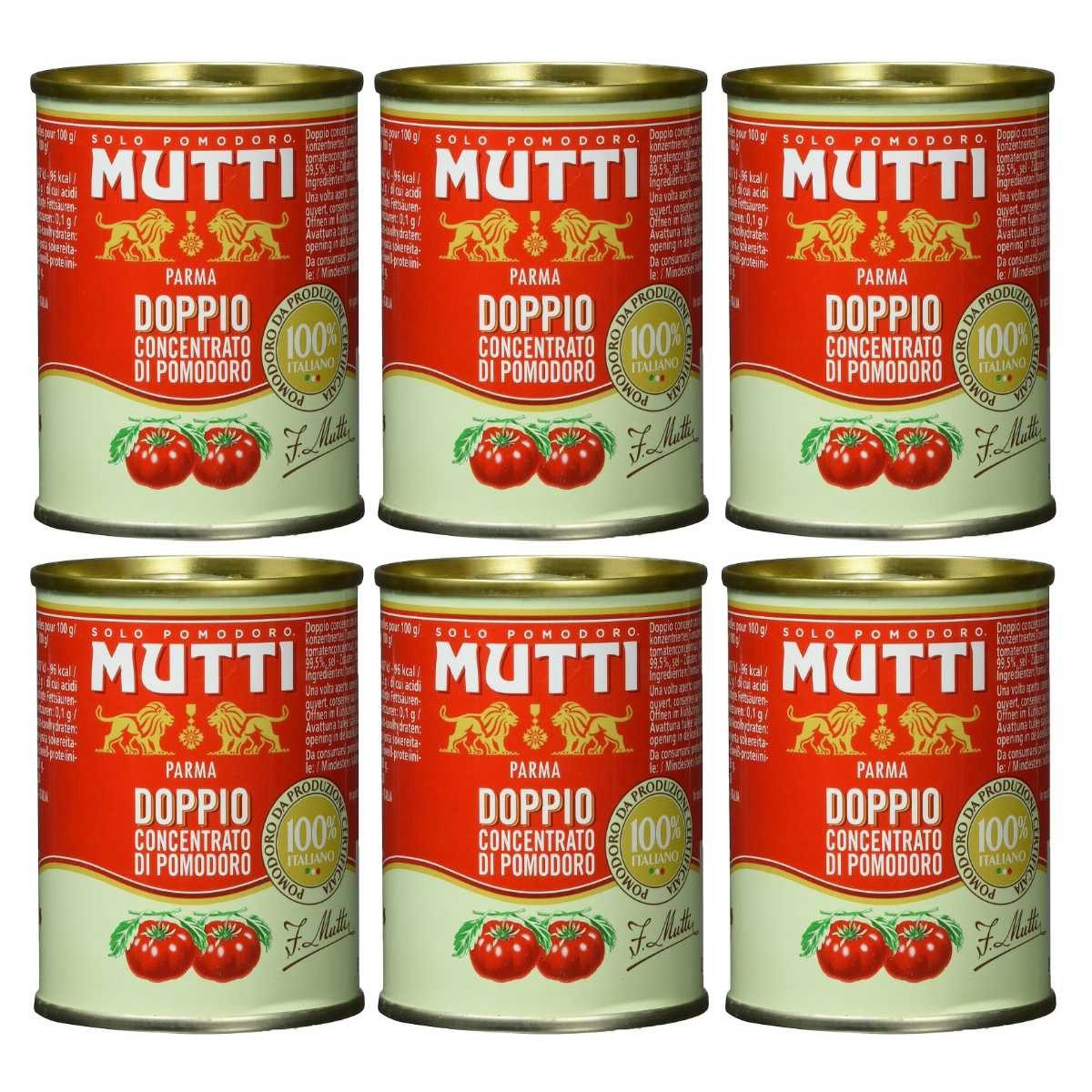 MUTTI Gemüsekonserve, Mutti das zweifachkonzentrierte Tomatenkonzentrat 140g 6er Pack
