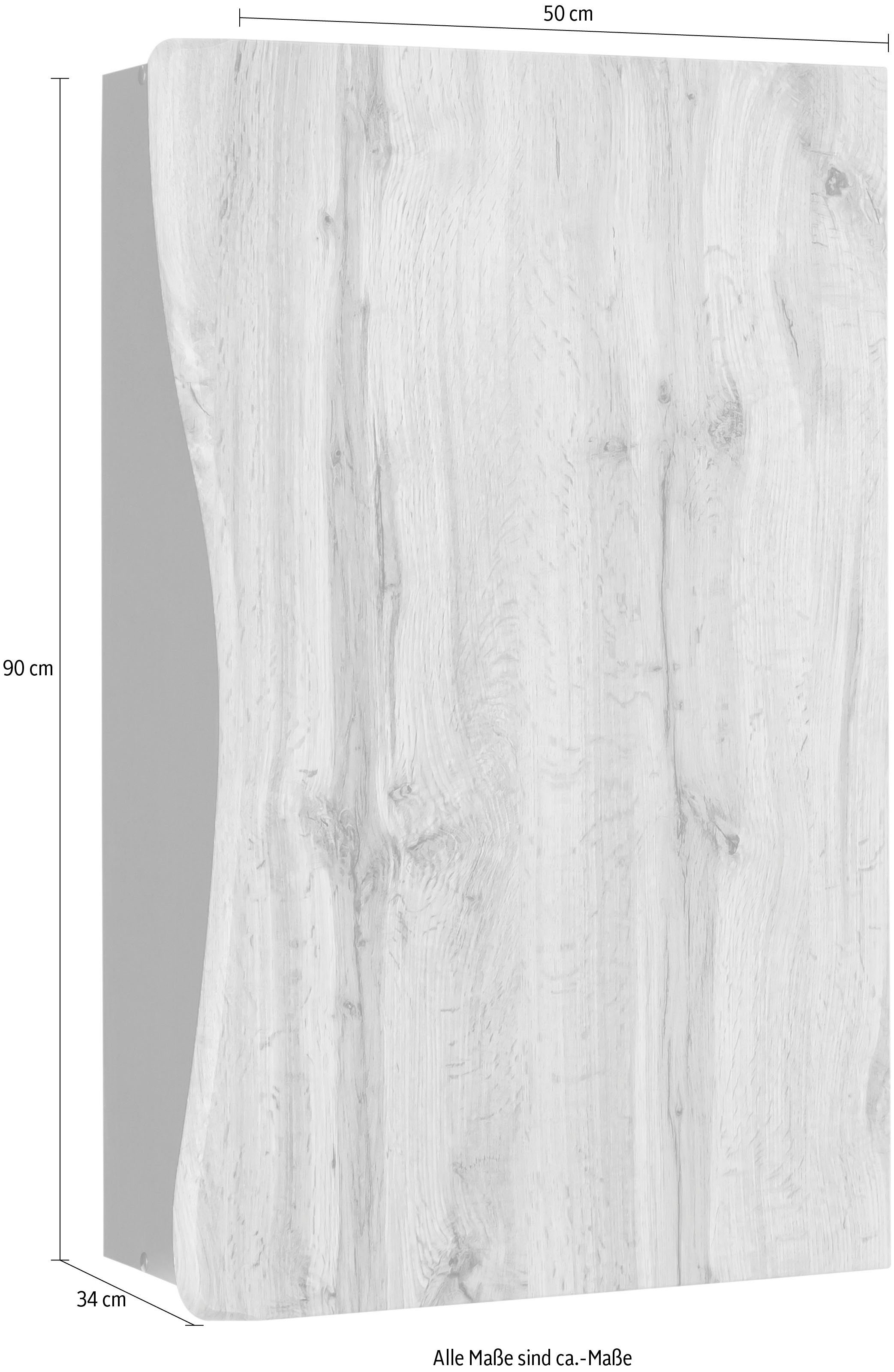 HELD MÖBEL Hängeschrank Bruneck graphit MDF-Fronten breit, | 60 >>Bruneck<< graphit/wotaneiche für Stauraum, viel hochwertige cm