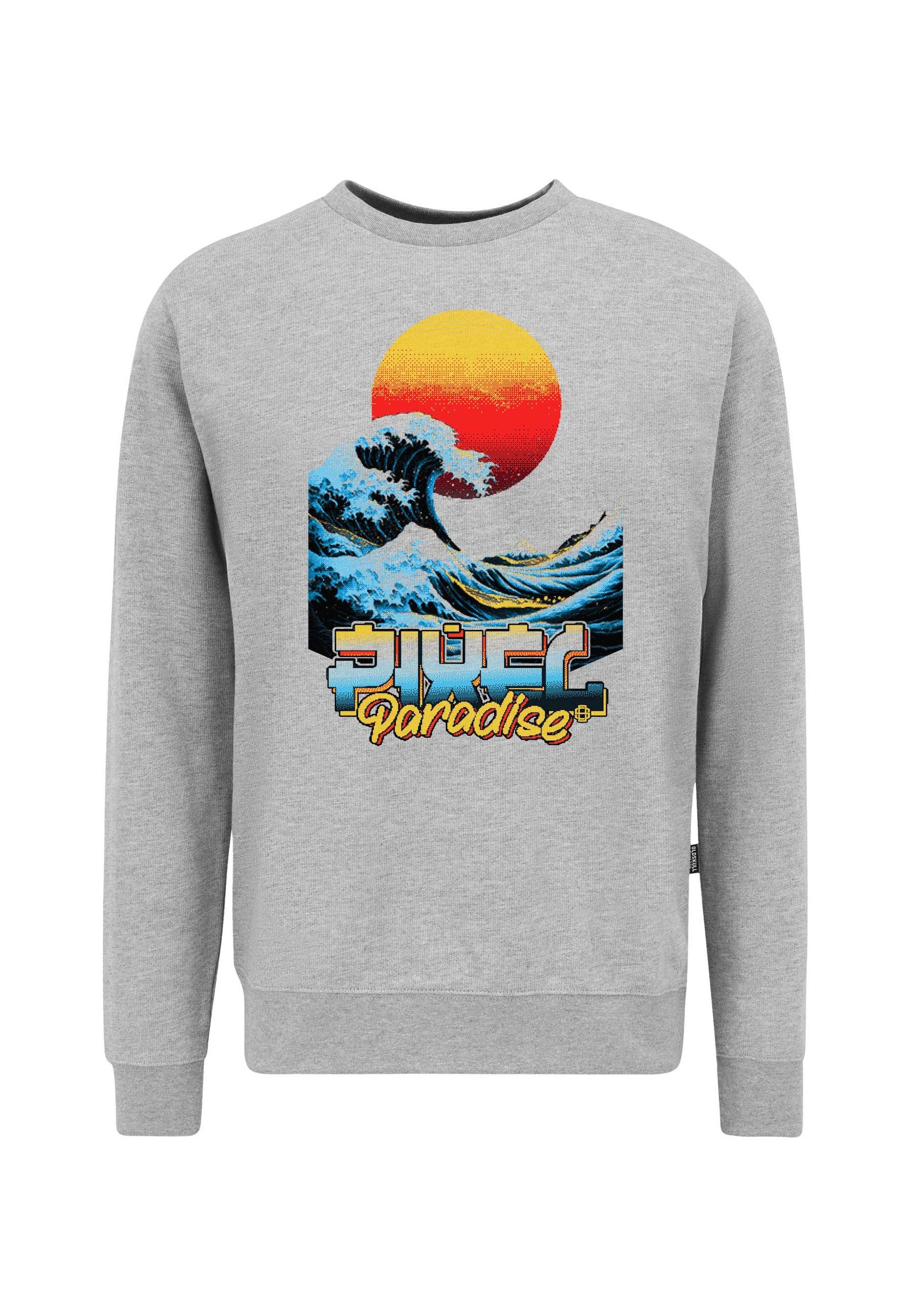 Sweatshirt Retro Pixel Wave Logo Graphic
