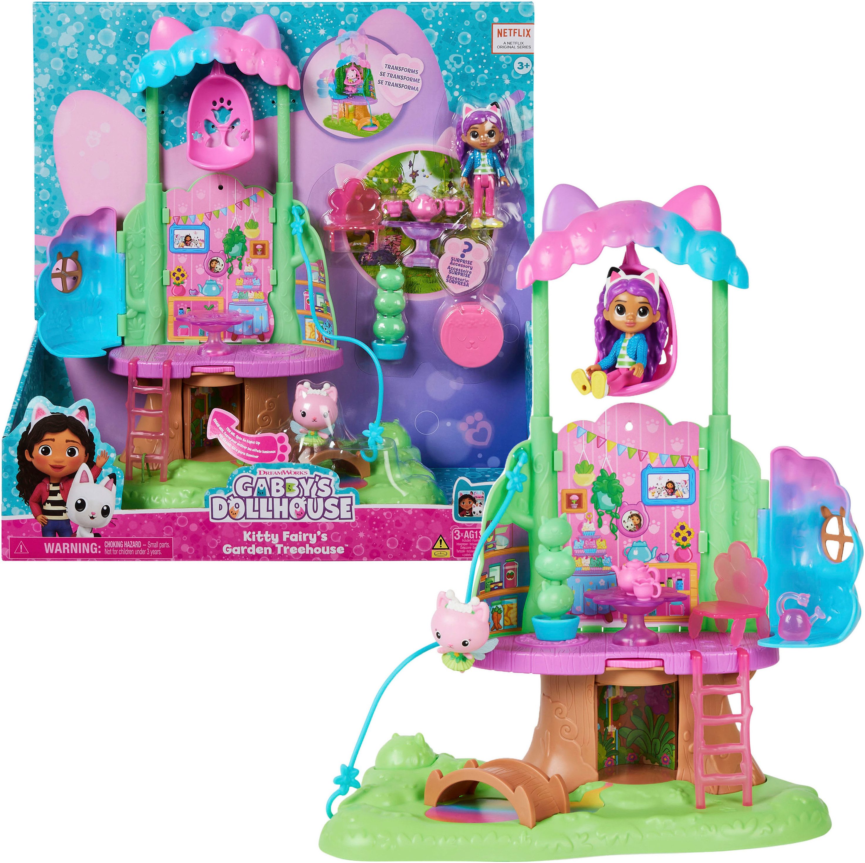 Spin Master Spielwelt Gabby's Dollhouse – Kitty Fairy's Garten Spielset