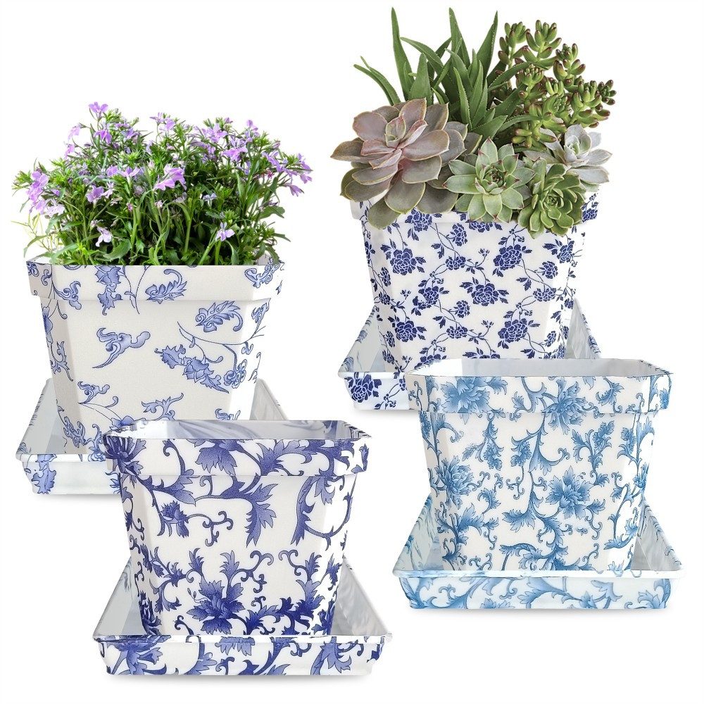 Blumentopf 4er-Set Blumentöpfe