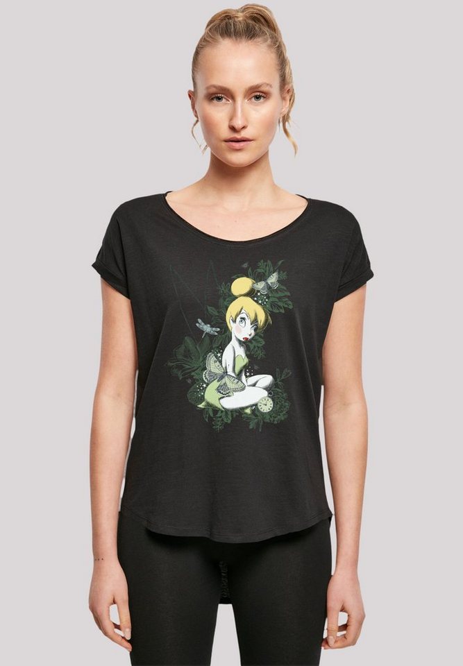 F4NT4STIC T-Shirt Disney Peter Pan Fairy Good Life Premium Qualität, Hinten  extra lang geschnittenes Damen T-Shirt