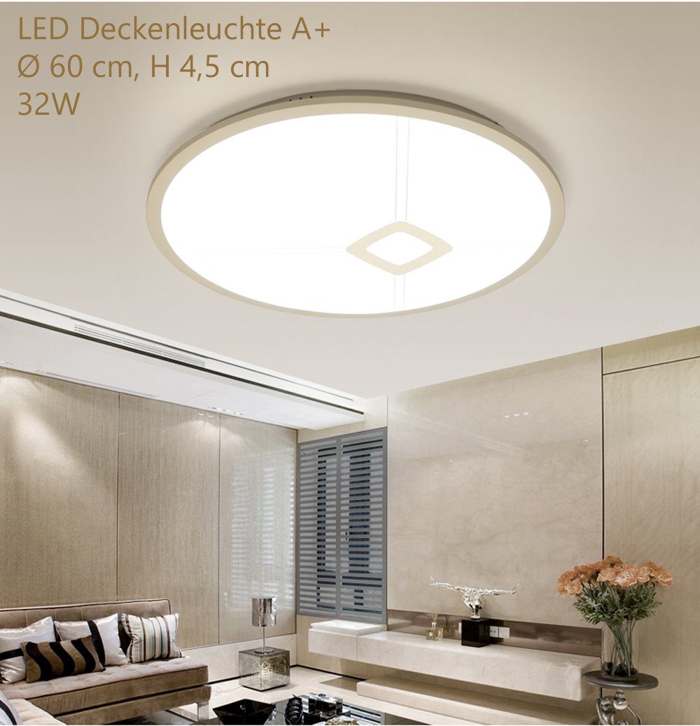 Euroton LED Deckenleuchte LED Deckenlampe Top Angebot Fernbedienung dimmbar Farbton einstellbar, LED fest integriert, Einstellbar, Warm- bis Kaltweiß, LED Deckenlampe