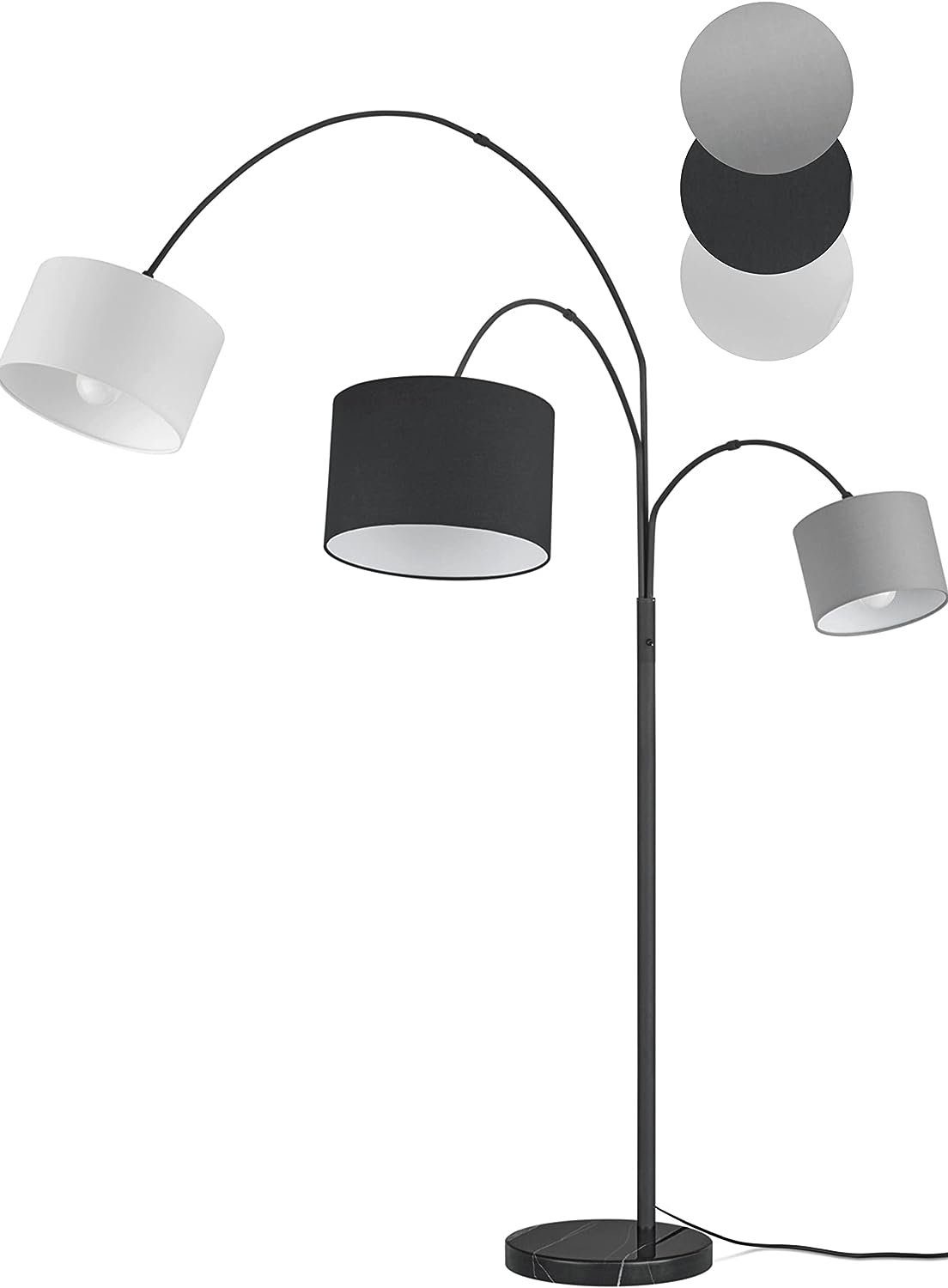 Stehlampe Claas, lightling Leuchtmittel, Stoffschirm, ohne Design