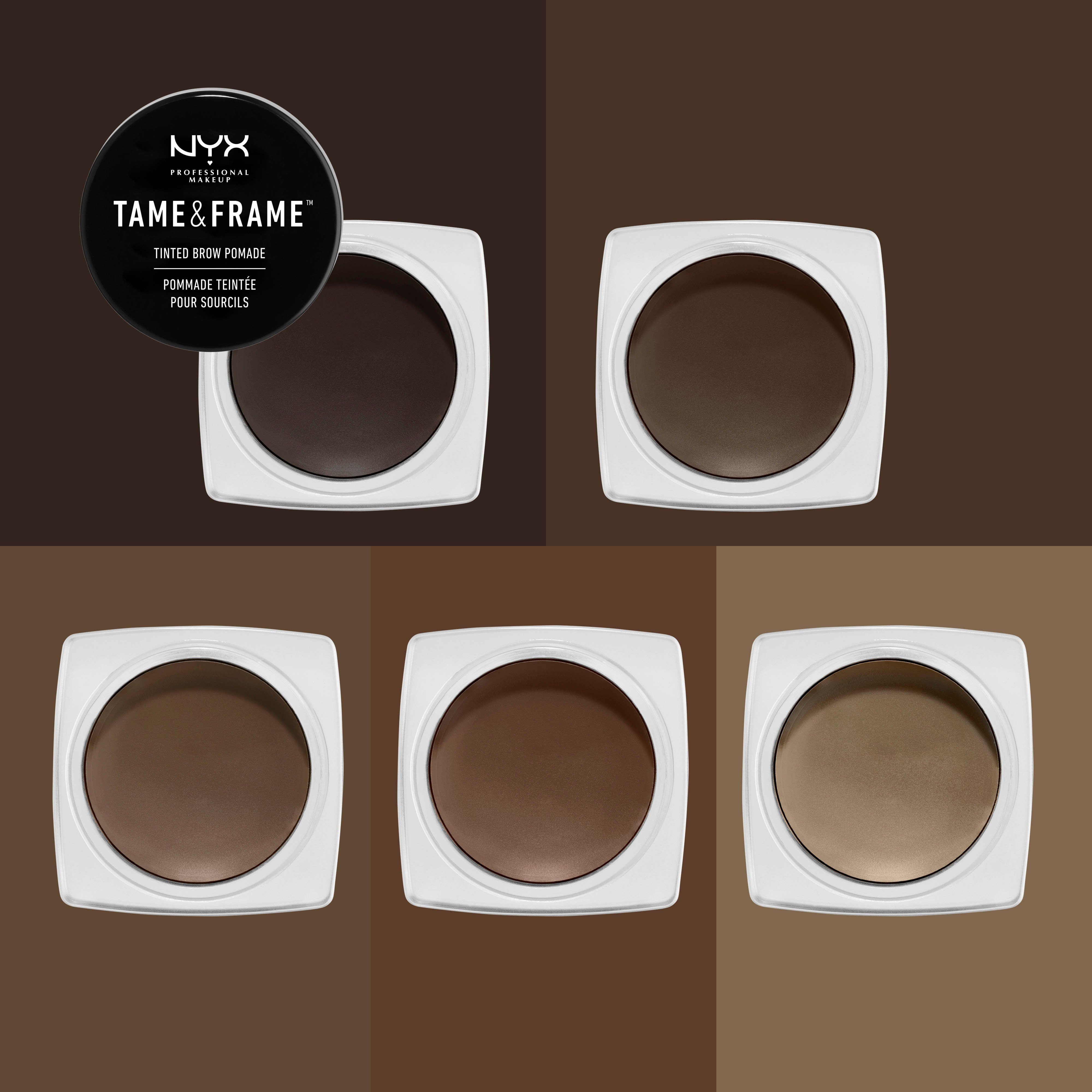 Tame Augenbrauen-Gel Makeup brunette Brow Frame Professional and NYX Pomade