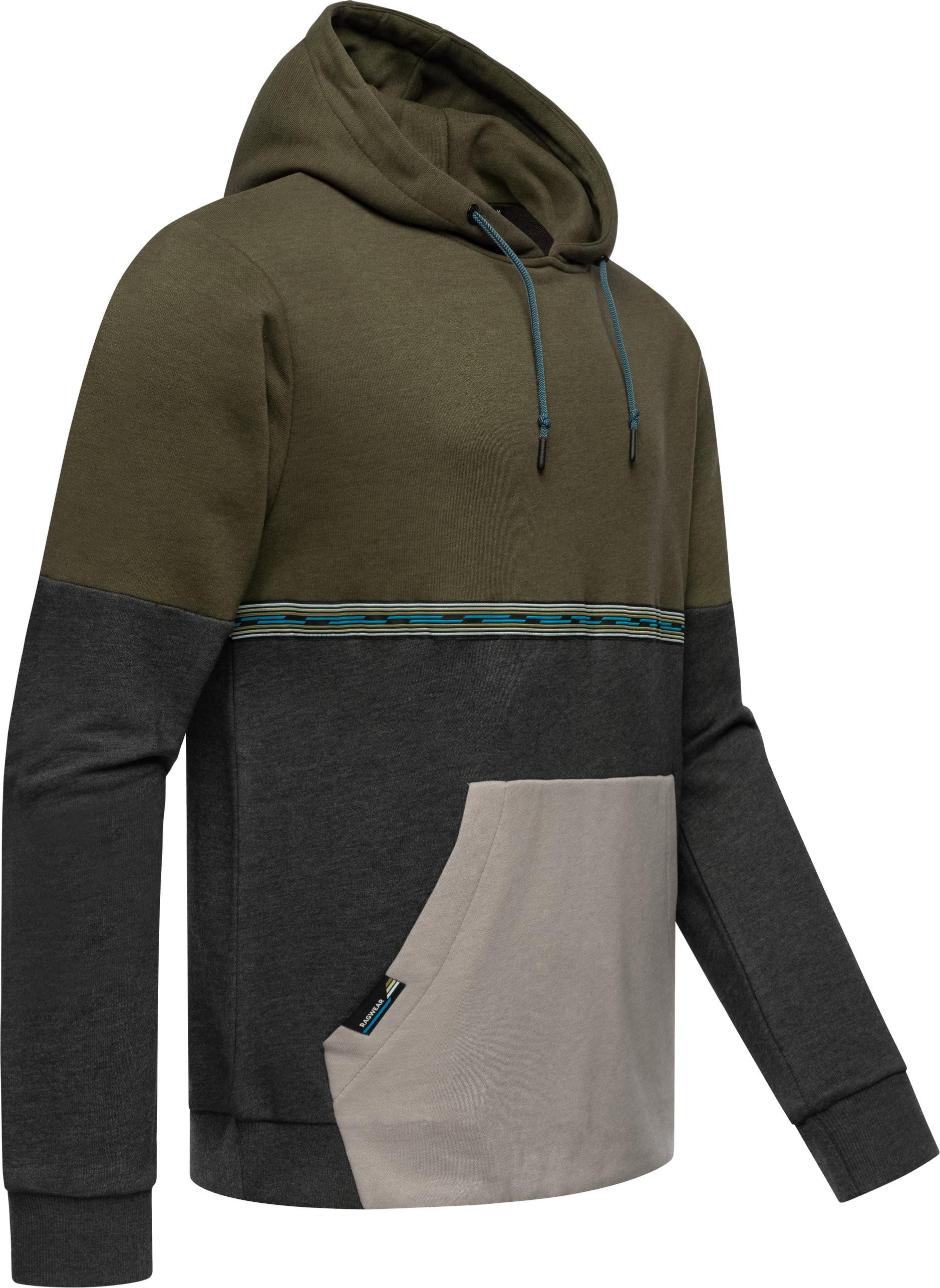 Ragwear Hoodie "Blocky Hoody" Sportlicher Herren Kapuzenpullover mit Blocks günstig online kaufen