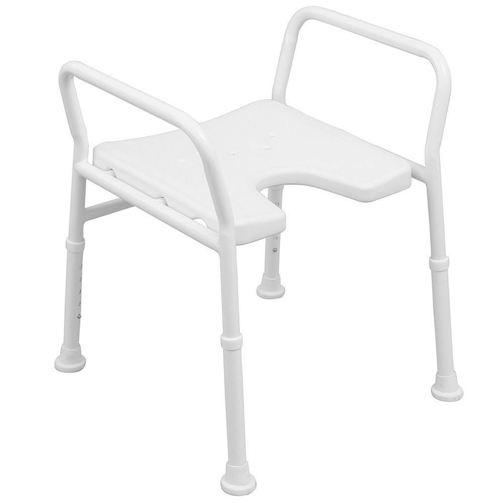 Dusch-Toilettenrollstuhl Russka Aluminium Duschhocker mit Armlehnen