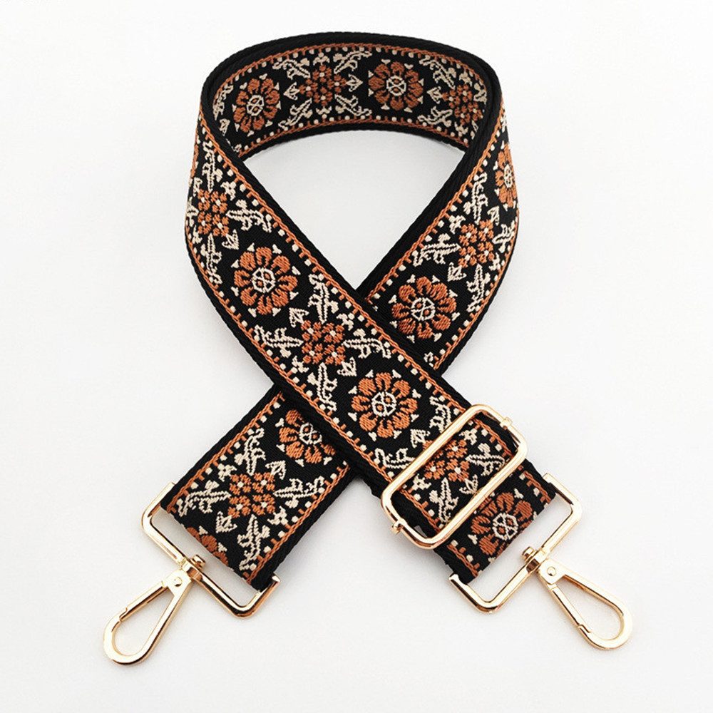 Coonoor Schulterriemen Boho Verstellbar Taschengurt,5CM Bunt Schultergurt