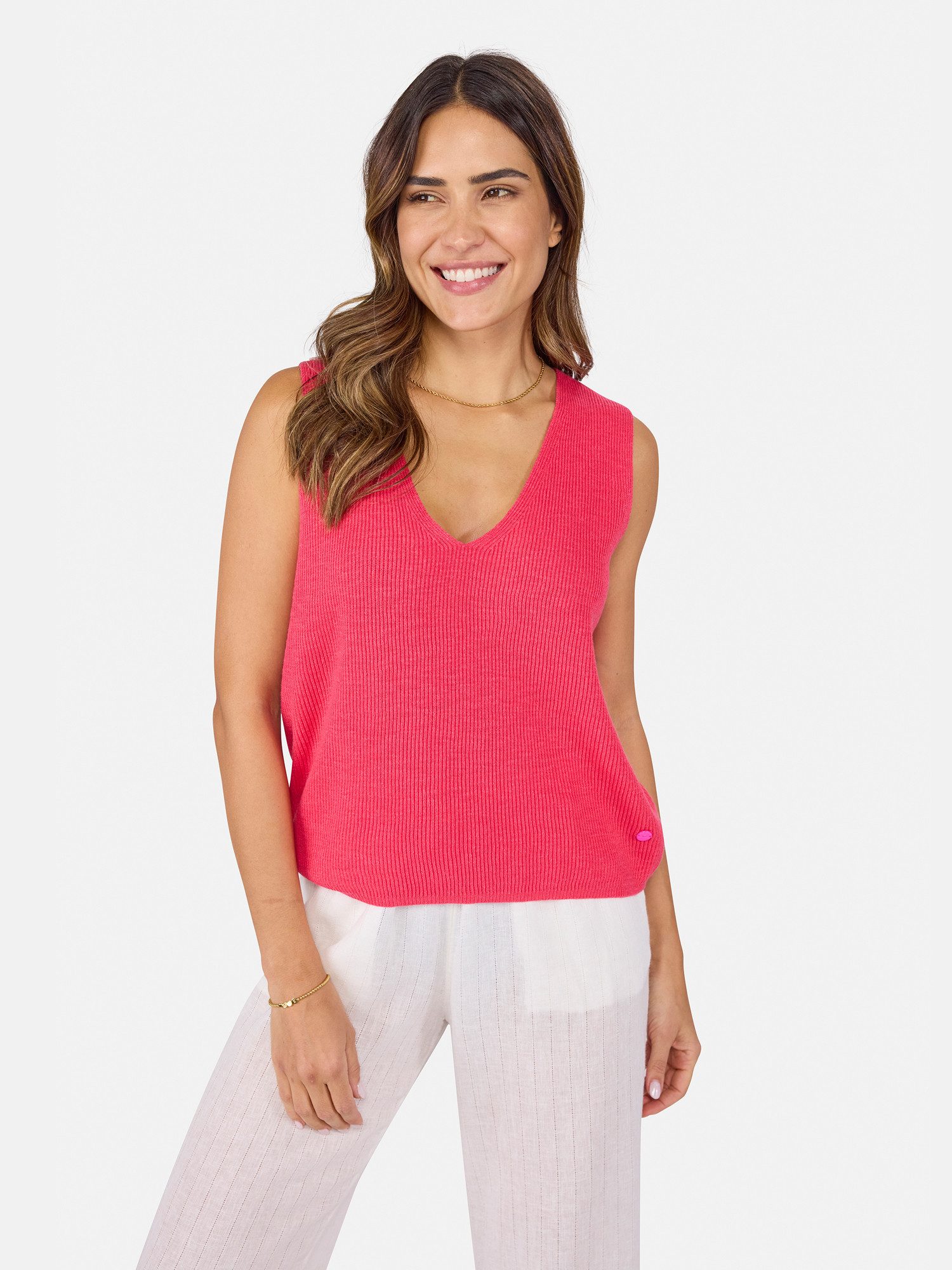 Lieblingsstück Stricktop AnjuliL aus Baumwolle und Leinen