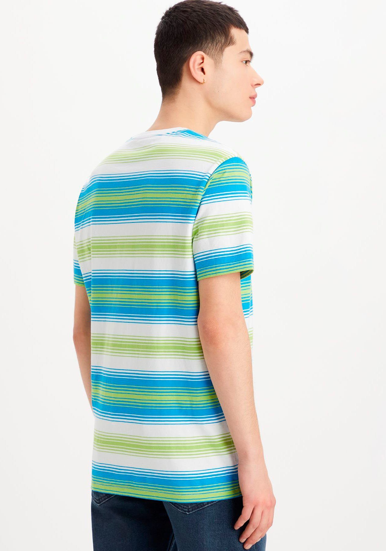 Kurzarmshirt mit stripe Levi's® dezenten einem Logo TEE swedish HM ORIGINAL Levi's® blue