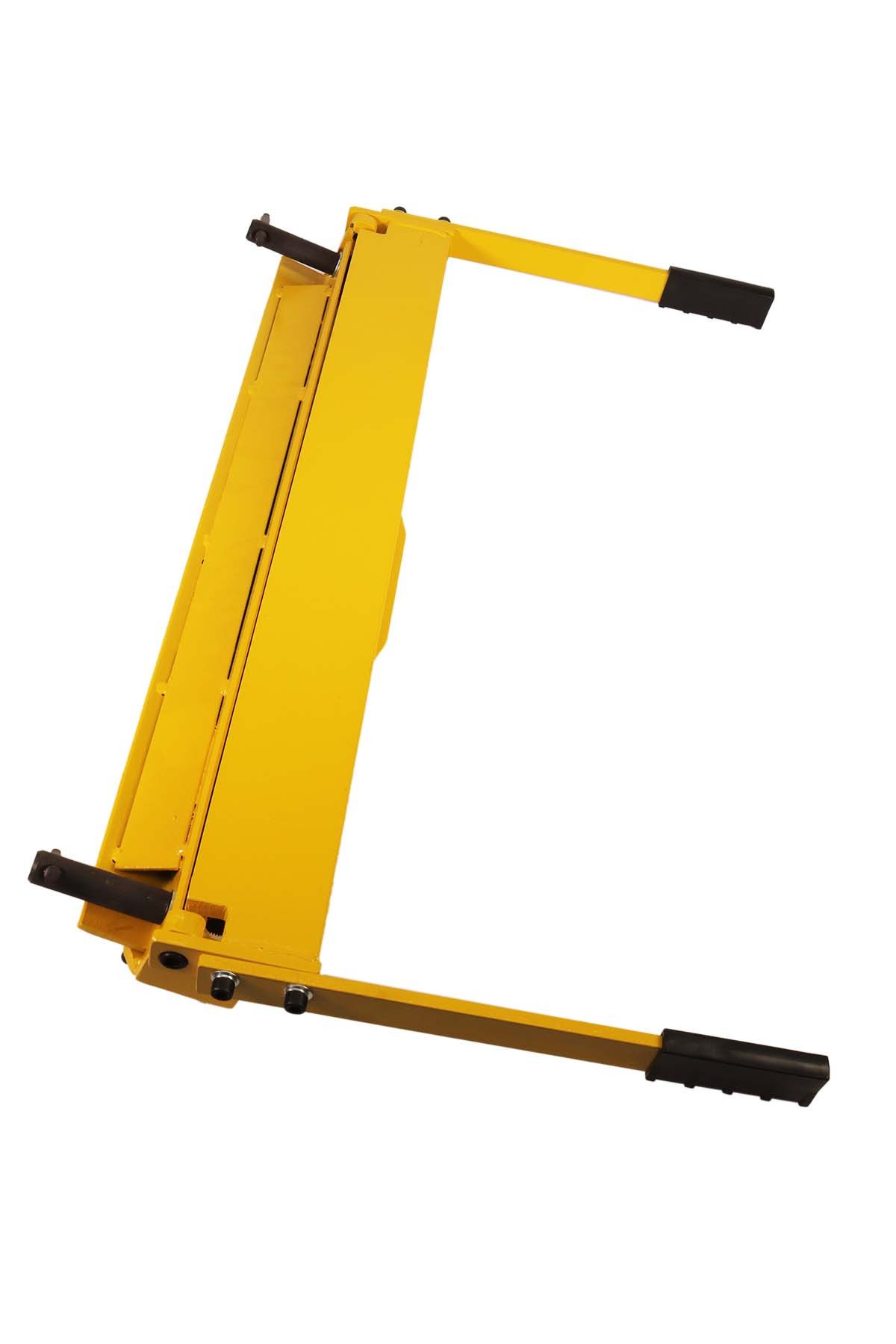 WELDINGER Biegewelle Abkantbank Stahl 630 mm Arbeitsbreite Biegewinkel 0-90° (Abkantpresse), 46.5 cm lang, (1-tlg), gefederte Zwingen, zwei Hebelarme, Justierschrauben