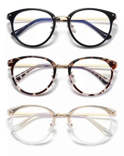 Avisto Brille Brille Blaulicht-Filter- Anti-Müdigkeit Gläser 3-st, reduzieren Augenermüdung