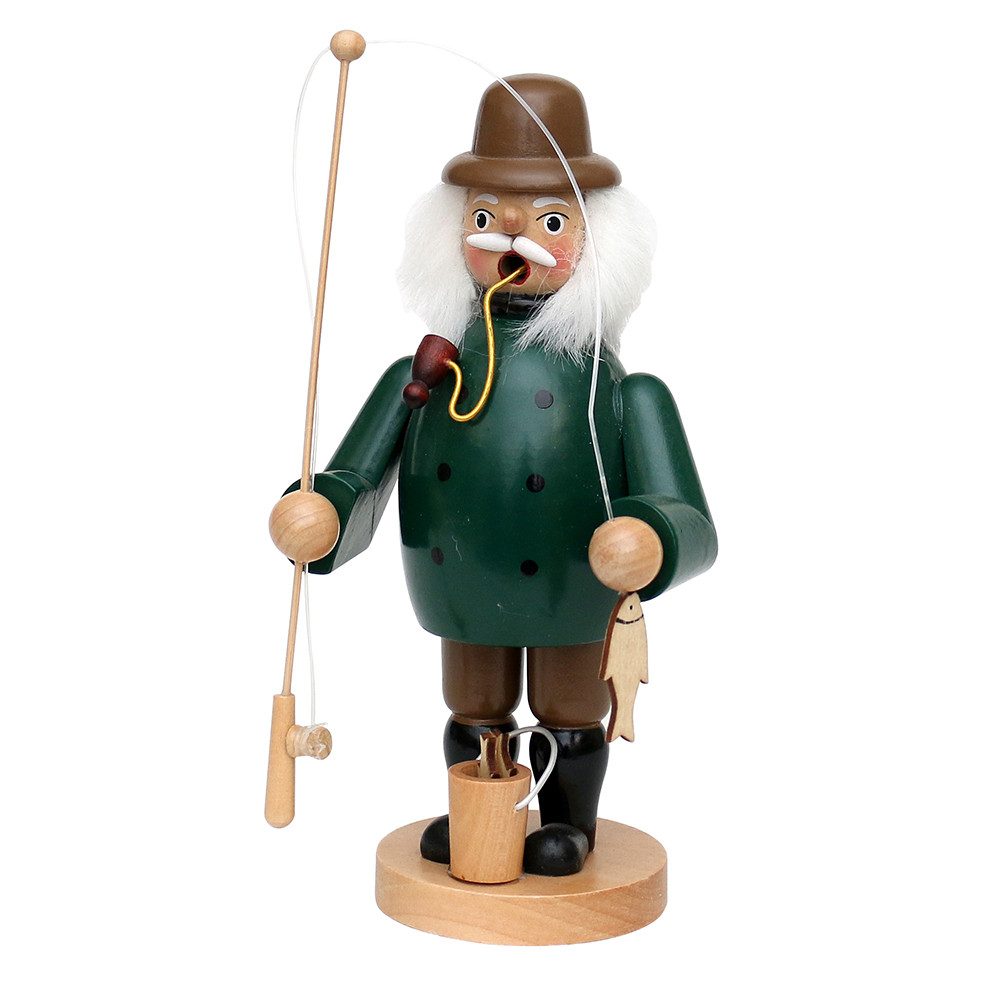 Dekohelden24 Räuchermännchen Räuchermann als Zimmermann, ca. 20 cm, Räucherfunktion für Räucherkerzen