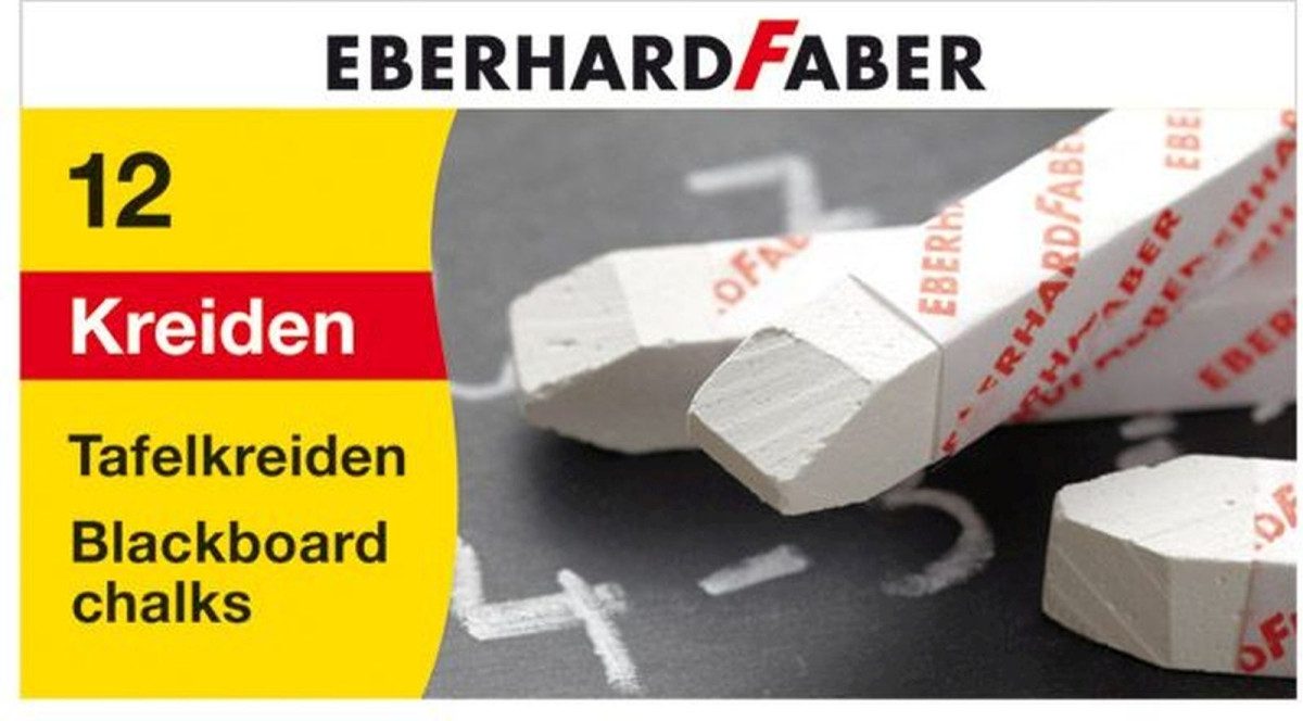 Eberhard Faber Vokabelheft Wandtafelkreide Länge 90mm VE=12 Stück weiß