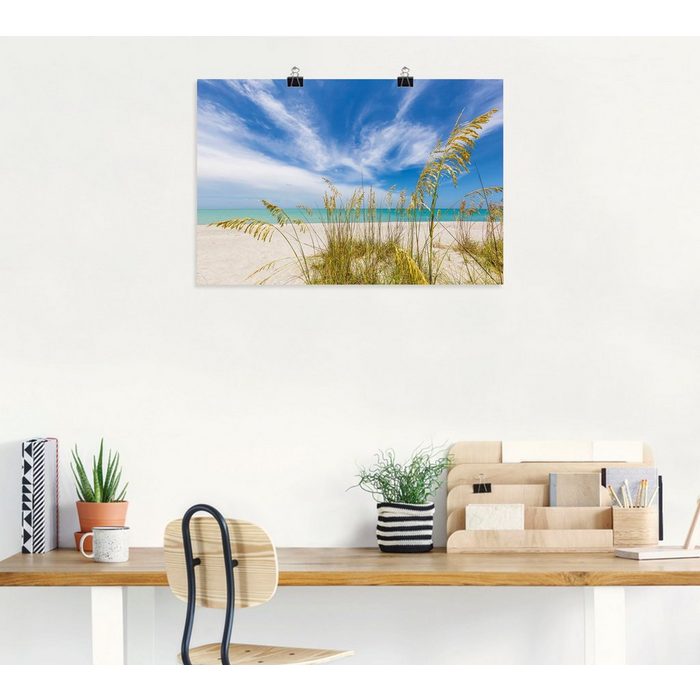 Artland Wandbild Himmlische Stille am Strand Strandbilder (1 St) als Alubild Leinwandbild Wandaufkleber oder Poster in versch. Größen ZR11205